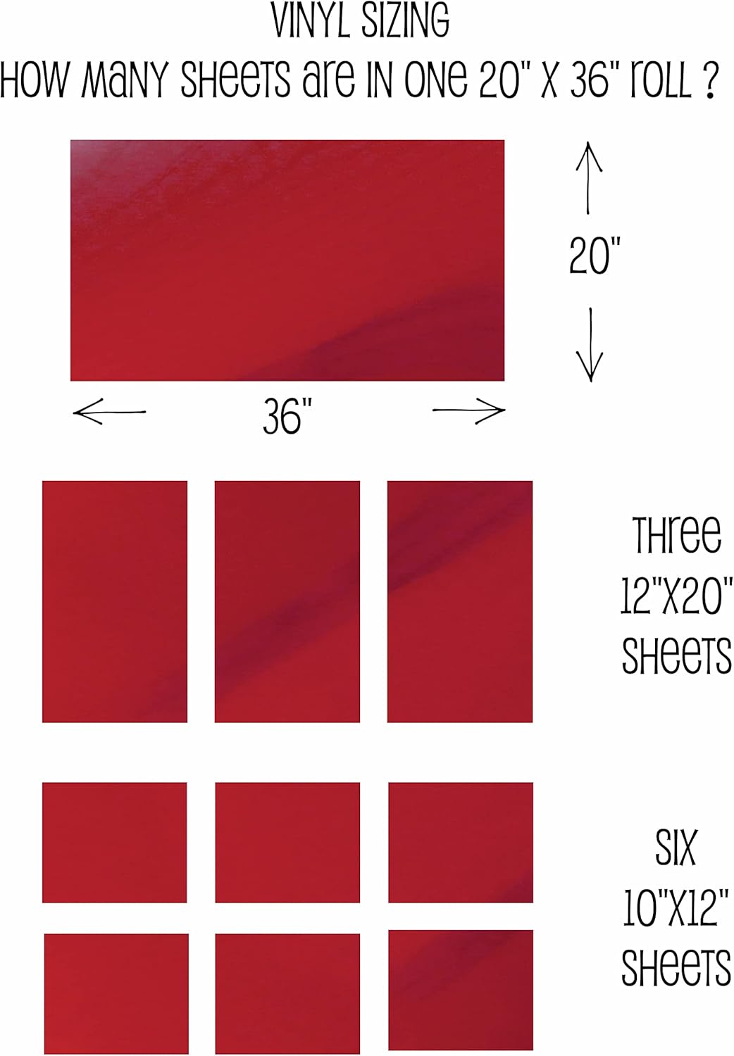 Threadart Metallic Foil Cherry Heat Transfer Vinyl Film | Custom Cut Roll 20" Wide by The Yard | Compatible with Venture Explore and Maker, Silhouette Cameo, & Large Format Cutters