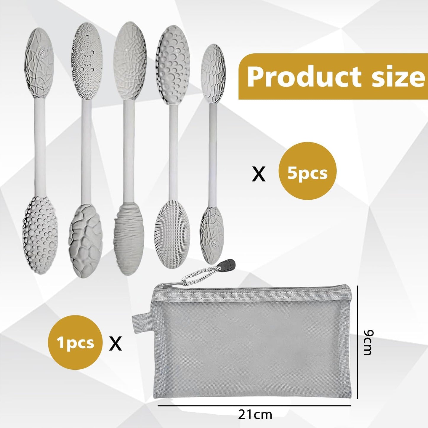 5PCS Double-Ended Clay Sculpting Tools, Polymer Clay Texture Tools Set with Wooden Handle for Pottery, Ceramics, DIY Art Modeling - Professional Sculpting & Detailing Kit