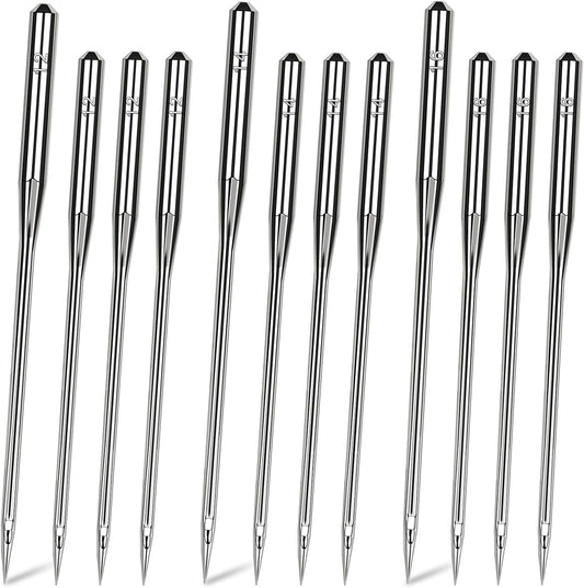 50PCS Universal Sewing Machine Needles - Sizes 80/12 90/14 100/16 Sewing Machine Needle for Fabric Canvas Leather Embroidery Jeans