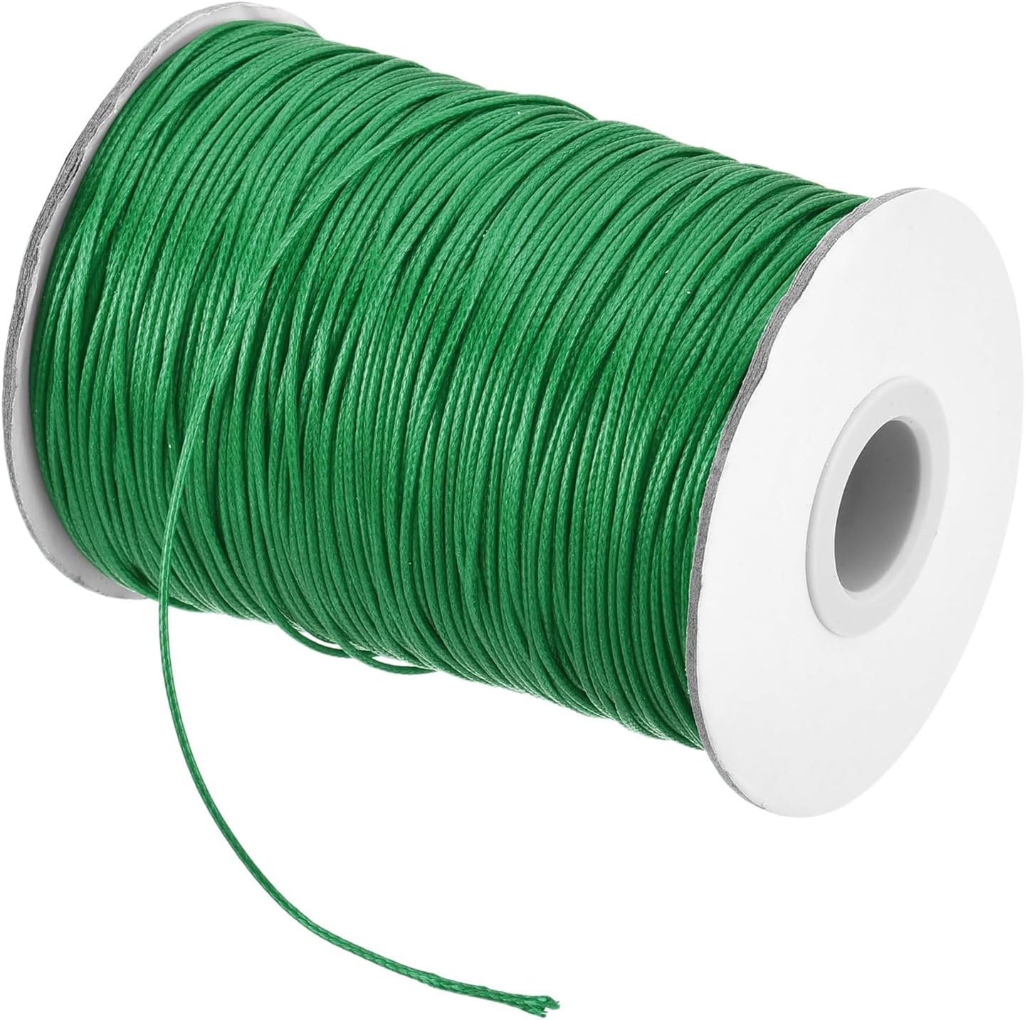 MECCANIXITY Waxed Cord 1mm Waxed Polyester Cord 175 Yard Wax String for Bracelet Making,Necklaces, Beading,Jewelry Making and DIY Crafts(Dark Green)