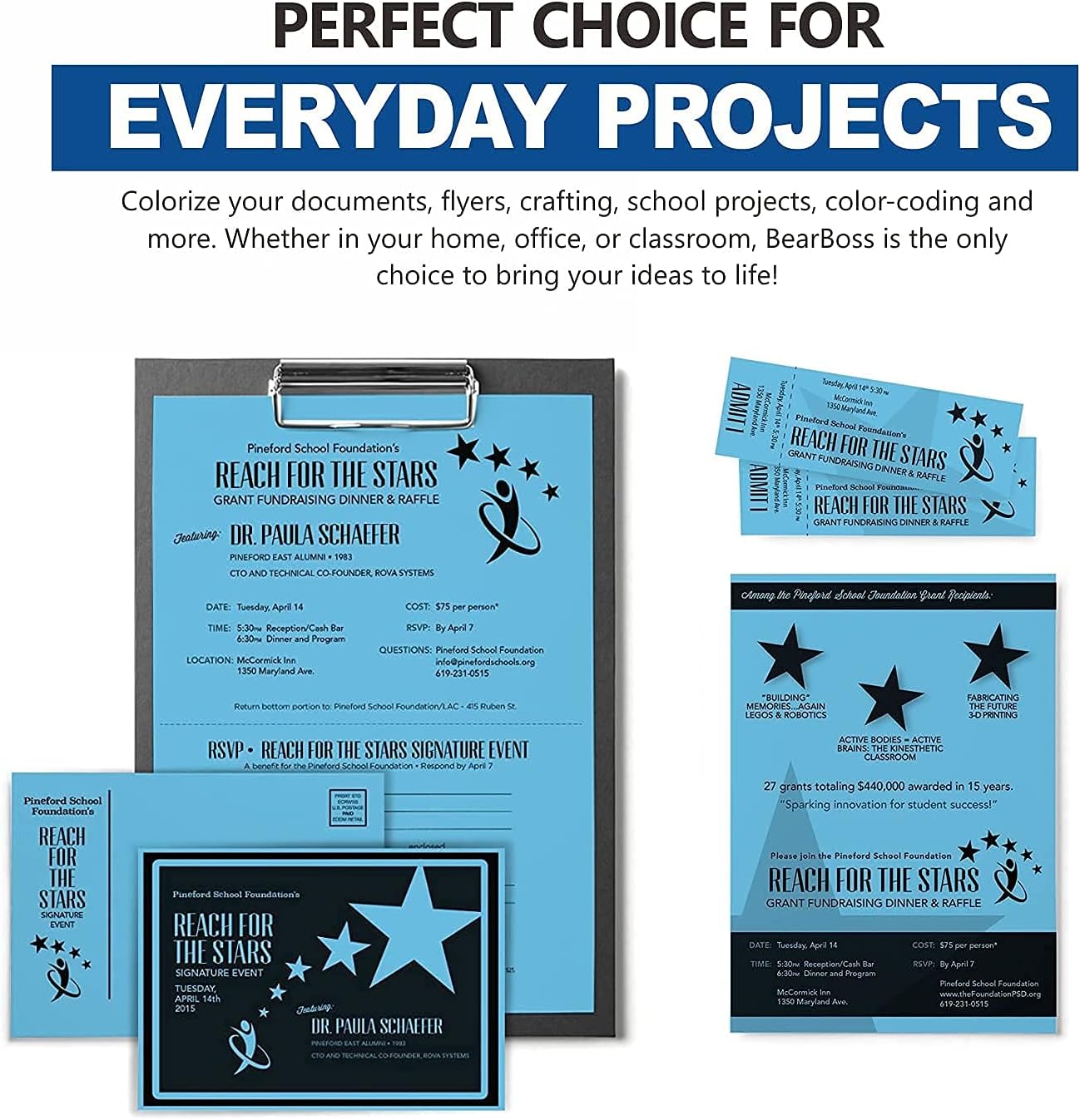 Blue Navy Colored Cardstock Thick Paper 50 Sheets, 8.5" x 11" Heavyweight 92lb Cover Card Stock for Crafts and DIY Cards Making