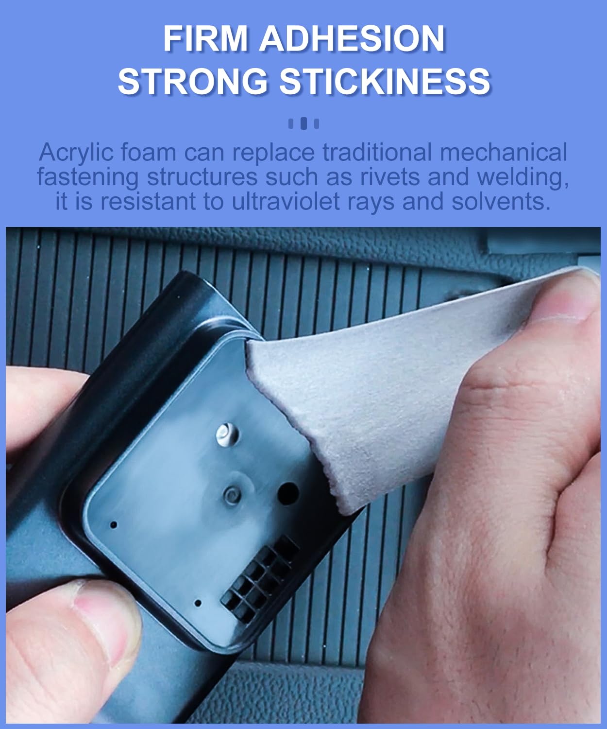 Double Sided Sticky Pads,Made of 3M VHB,Strong Adhesive Tape Squares Heavy Duty Waterproof Heat Resistant, Extreme Mounting Foam Tape,Car Home Outdoor Use, 24 Pcs 1.57x1.97 Inch