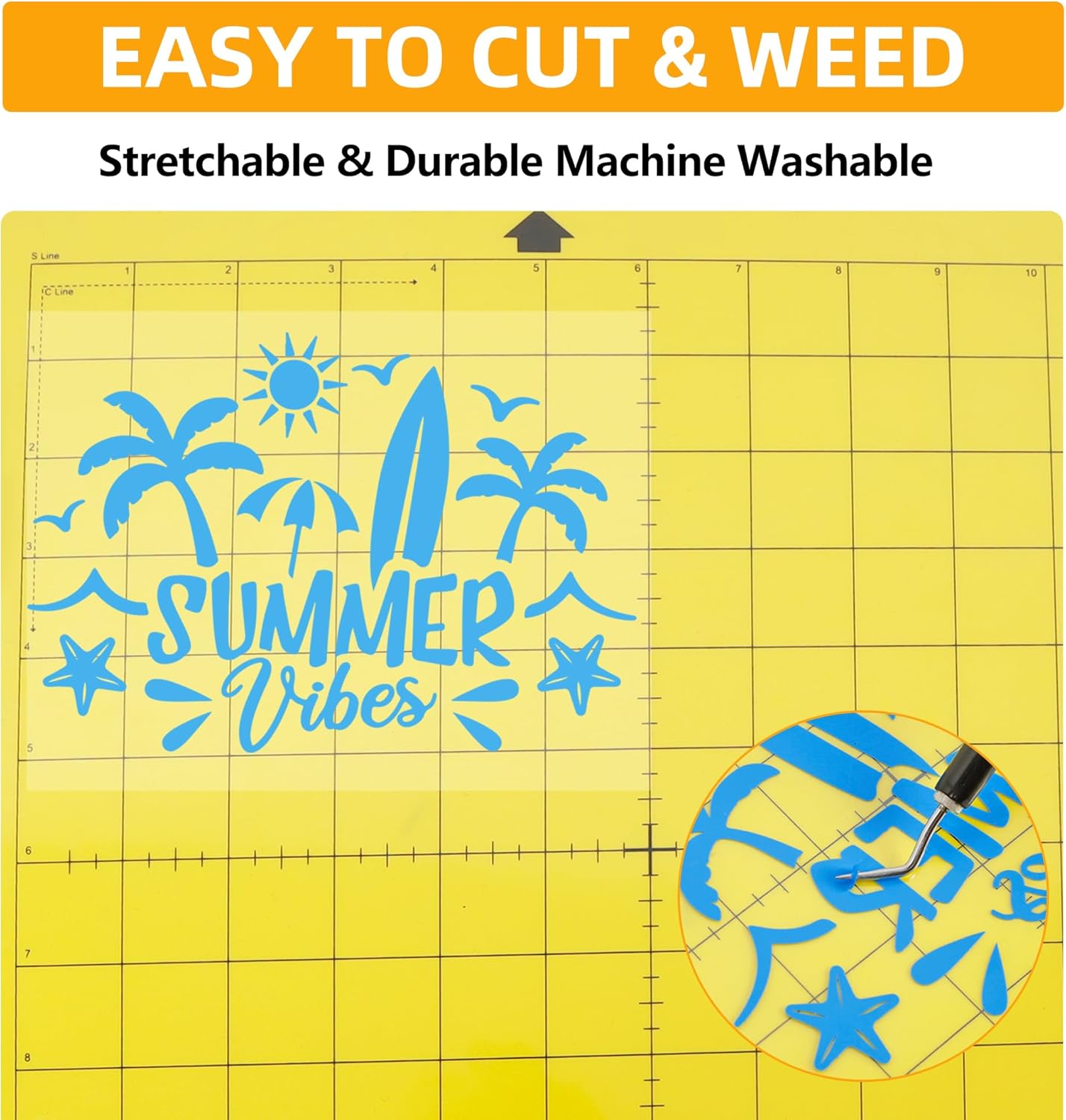 FUNKAKA Heat Transfer HTV Vinyl Bundle, 12 Rolls 12" x 3ft Iron On Vinyl for T-Shirt 12 Assorted Colors Glossy Adhesive HTV Vinyl for All Cutter Machines Easy to Cut