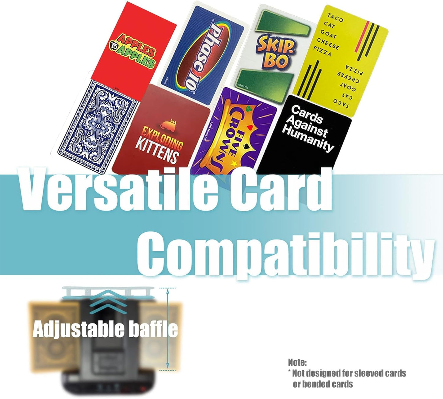 2025 New Smart 2-in-1 Automatic Card Shuffler and Dealer(Support 12 Players) + 12 Wireless Draw Buttons