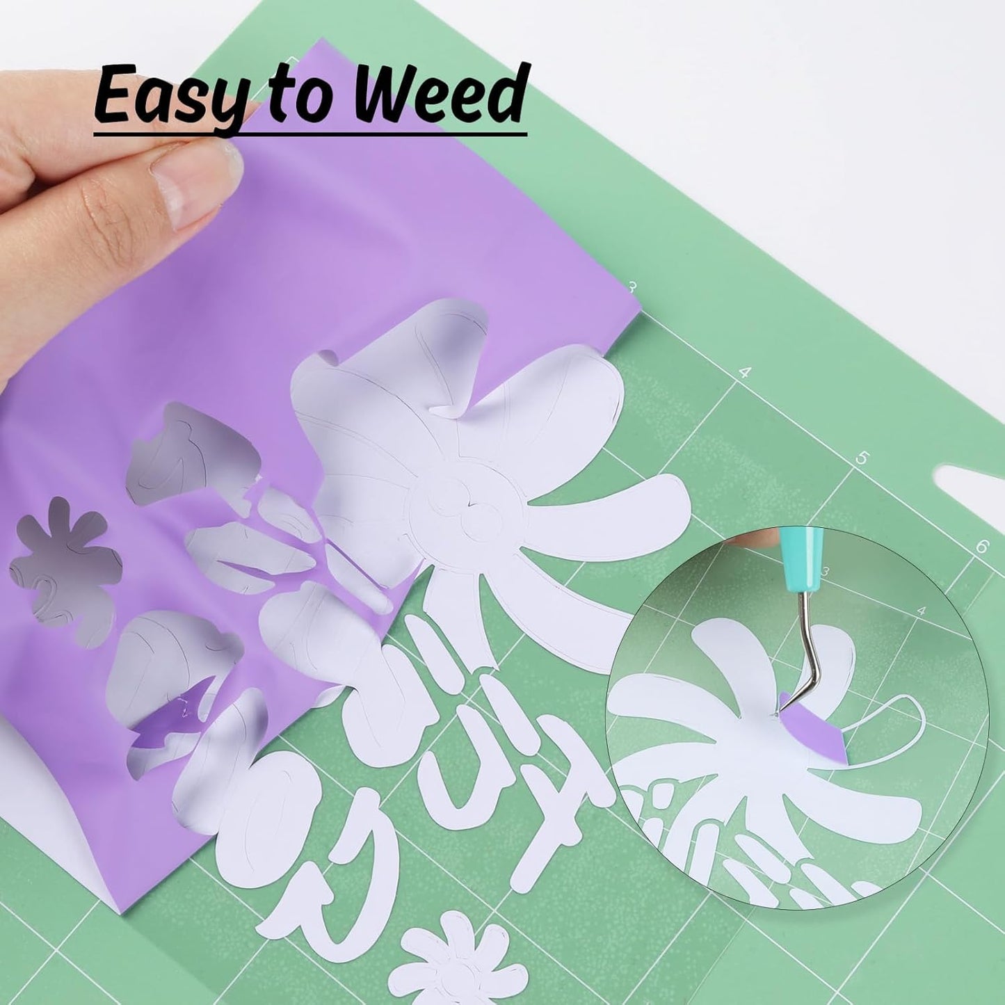 HTVRONT HTV Vinyl Rolls Heat Transfer Vinyl - 12" x 5ft Lilac HTV Vinyl for Shirts, Iron on Vinyl for All Cutter Machine - Easy to Cut & Weed for Heat Vinyl Design (Lilac)