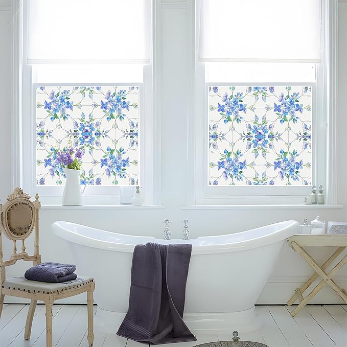 Frosted Glass Window Frosting Film Window Privacy Film One Way Privacy Windows Clings Static Cling Home Room Bathroom Spring Decor Car Decorations Tint Door Cover Renter Friendly Stickers