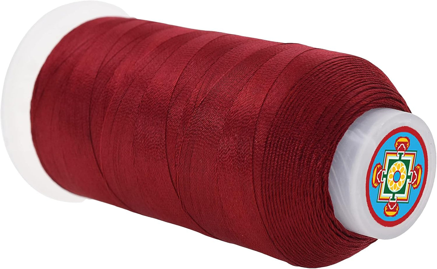 Mandala Crafts Maroon Heavy Duty Thread -1500 Yds Tex 70 Thread for Sewing Drapery Jeans Leather Hair - Bonded Polyester Thread Outdoor Marine Upholstery Threads