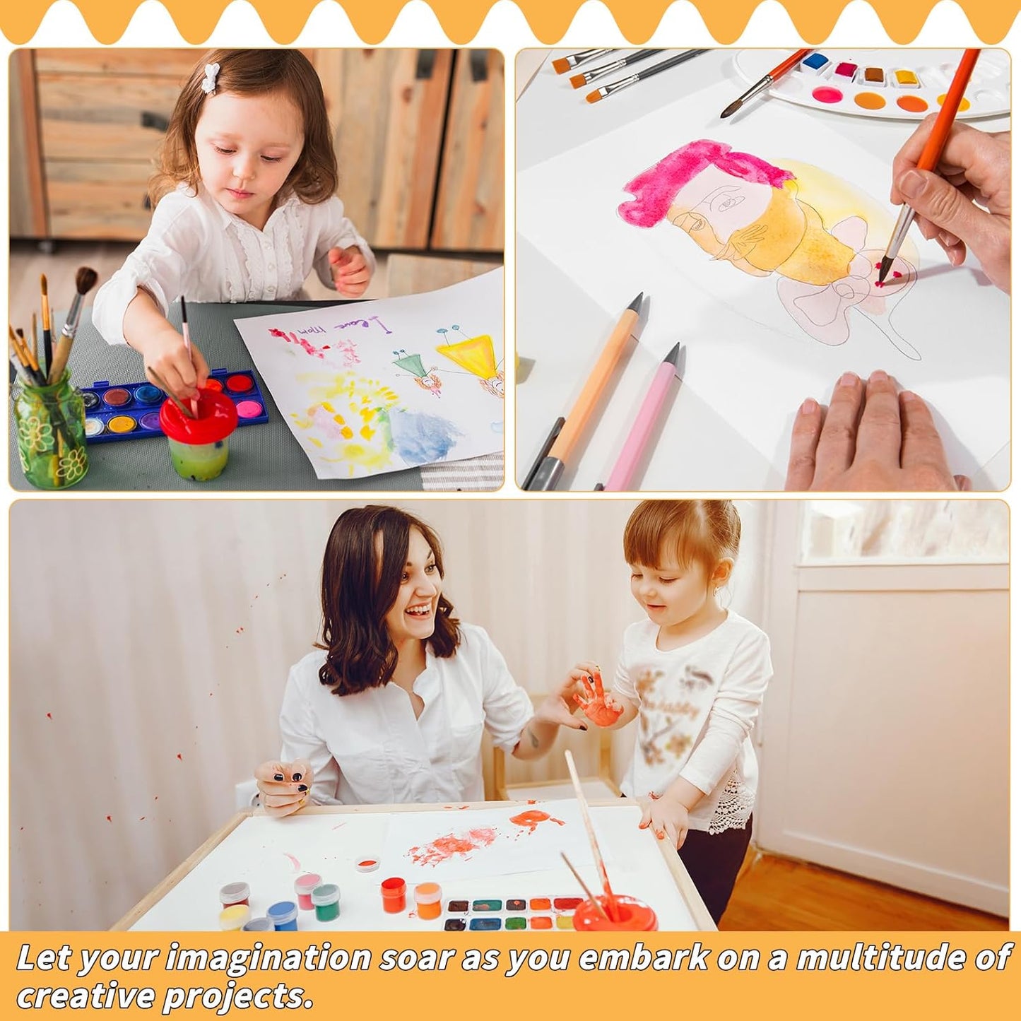 150 Sheets Cotton Watercolor Paper Pad-230GSM Art Paper-9 x 12 inch Painting & Craft Paper, Finger Paints, Watercolor, Tempera, Drawing, Art Room & Home School Crafts