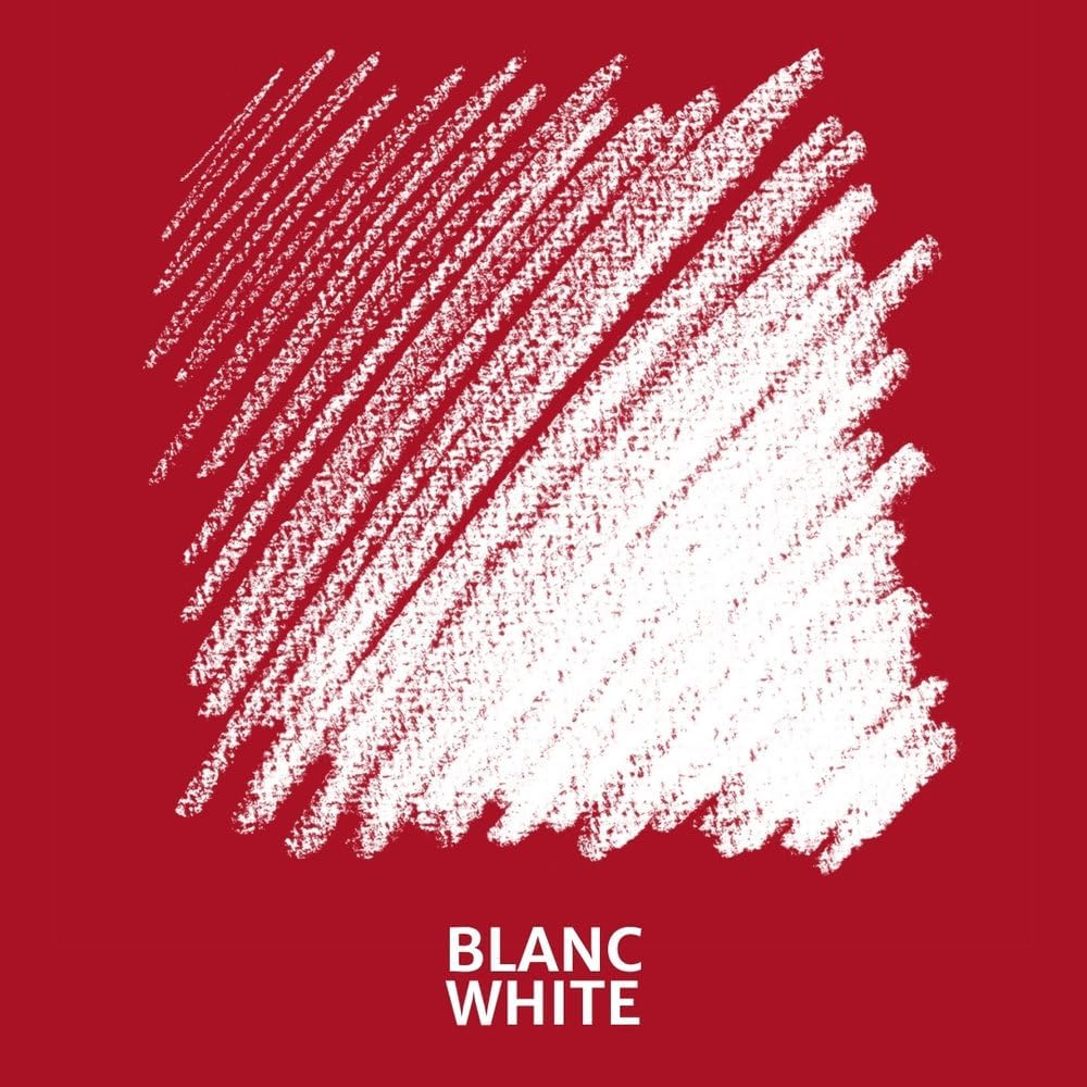 Conté à Paris 12 Count 2B Sketching Crayons Set, White