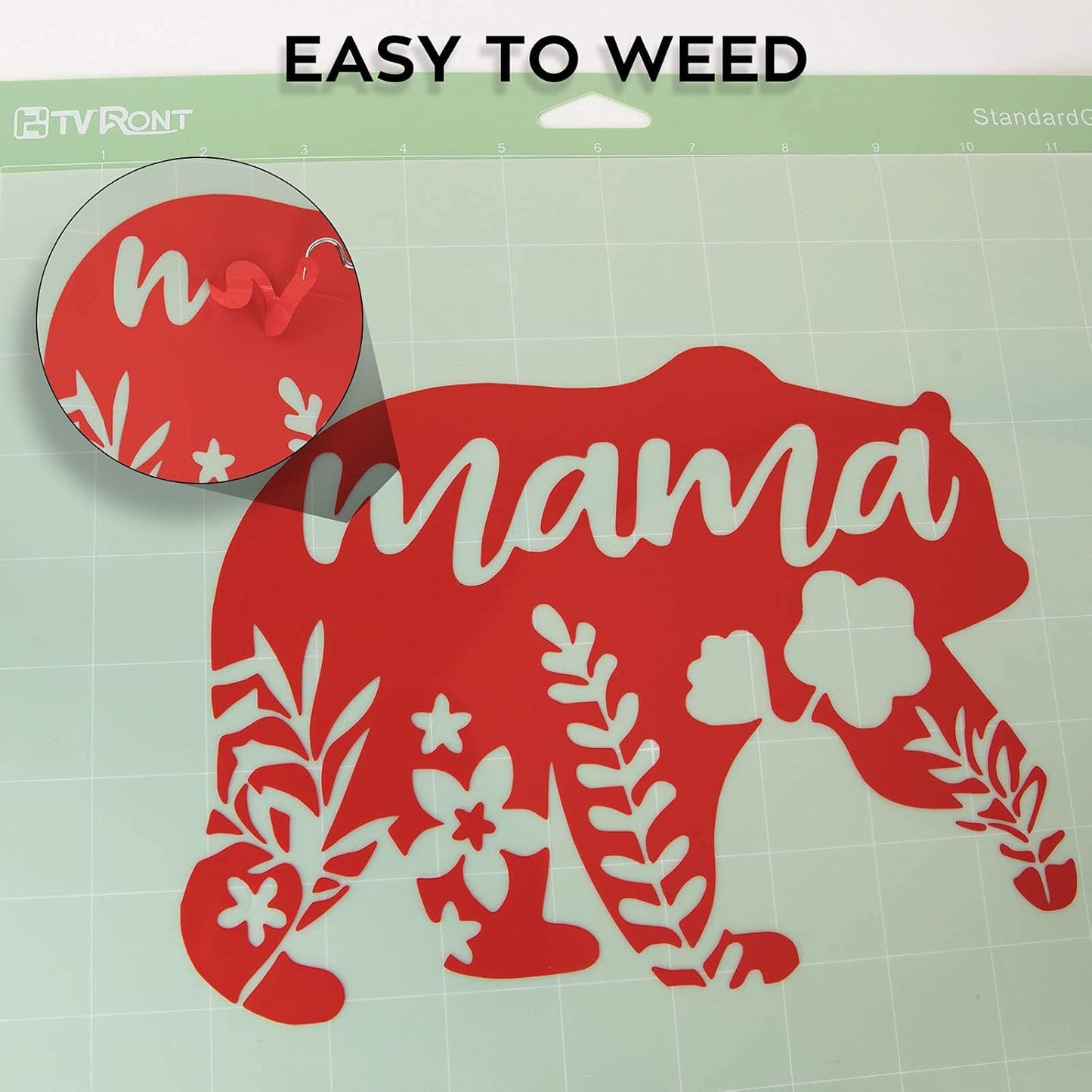 HTVRONT Red Permanent Vinyl - 12 Pack Vinyl for Cutting Machine - 10 Sheets 12" x 12"& 2 Transfer Tape Sheets for Party Decoration, Sticker, Craft Cutter, Car Decal (Glossy)