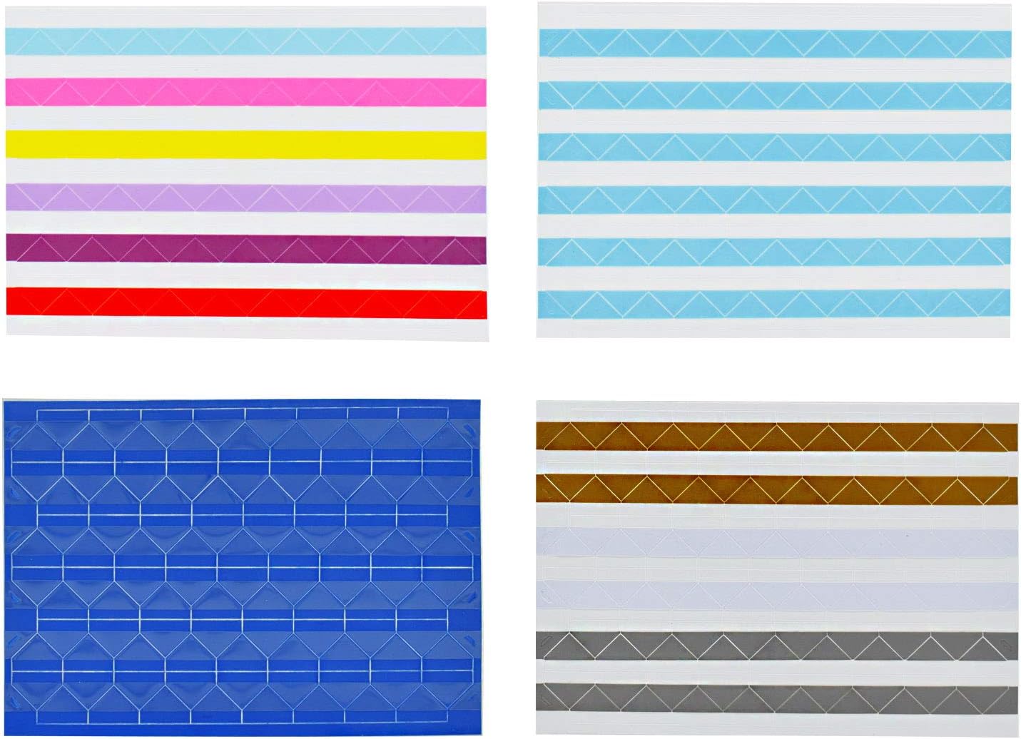 VIPbuy 2244 Count (22 Colors Assorted) Photo Mounting Corner Stickers Self Adhesive for Scrapbook Photo Albums DIY Craft, 22 Sheets