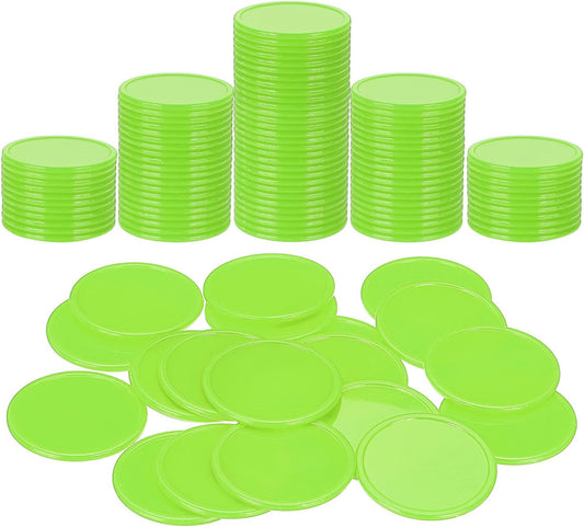 uxcell Plastic Poker Chips, Learning Counters Counting Counters Disk Marker Opaque Game Token for Game Play Math Counting