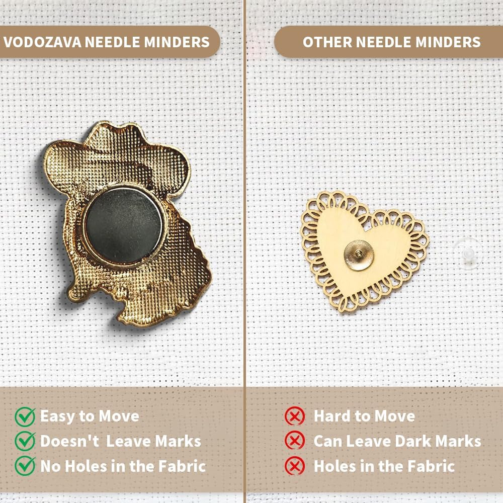 Needle Minder Magnet, Magnetic Needle Minder, Needle Minders Magnetic Cross Stitch Accessories, Magnetic Needle Holder, Life Tree, Butterfly, Cats, Owl, Heart (Garfield)