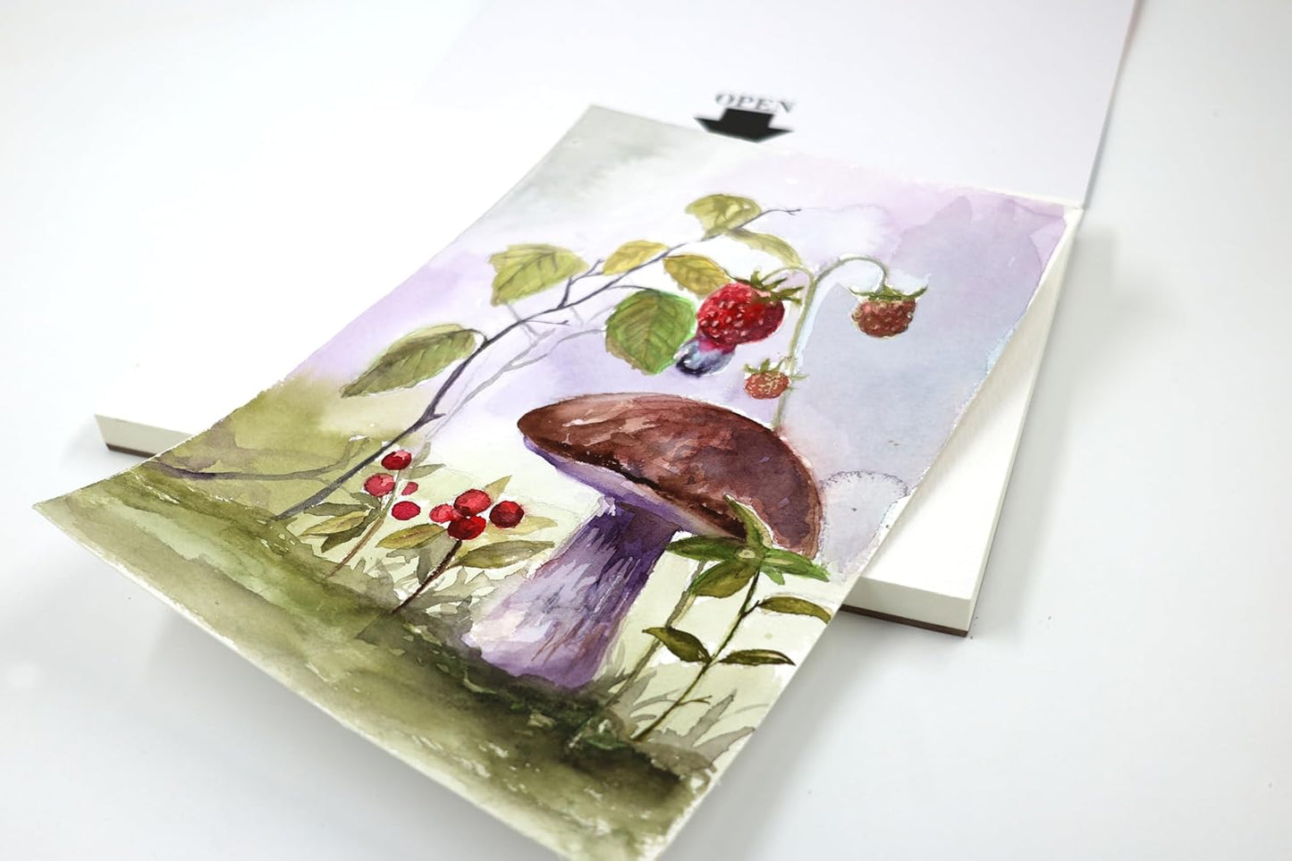 Viburnum Art Cotton Watercolor Paper Pad 160lb/350gsm Cold Press Watercolor Block Watercolor Paper Artist Paper for Adults and Students 20 Sheets 10 x 7 Inches