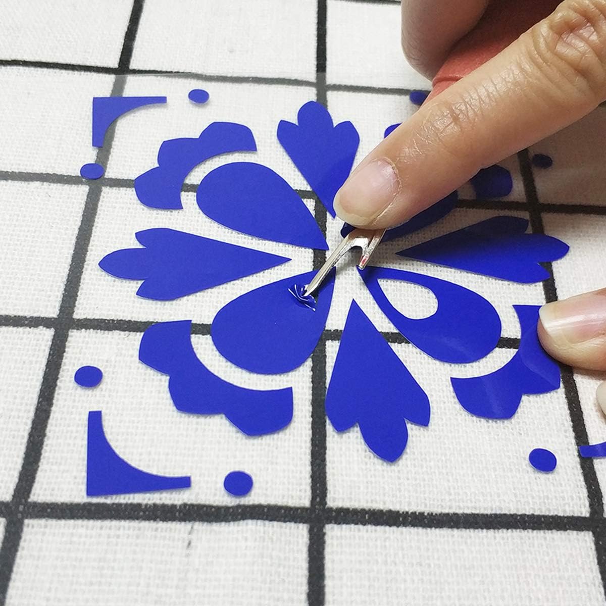 guangyintong Blue Heat Transfer Vinyl HTV Rolls, 12" x 8ft Blue Iron on Vinyl for T-Shirts Glossy Surface Blue HTV Vinyl for All Cutter Machines Easy to Cut & Weed for Heat Vinyl Design