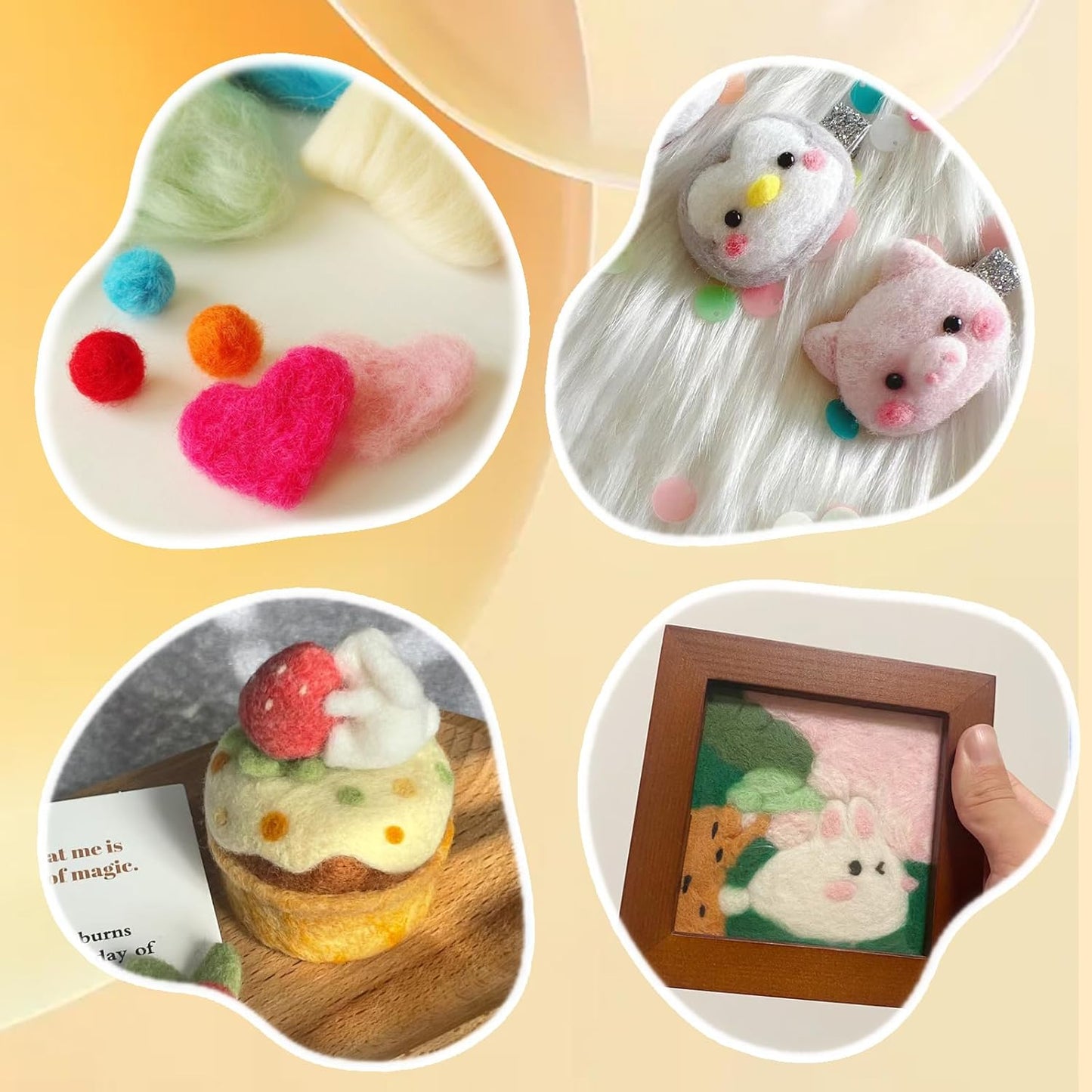 3.53oz Wool Roving Yarn, Fiber Roving Wool Top, Pure Wools, Chunky Yarn, Spinning Wool Roving for Needle Felting Wet Felting DIY Hand Spinning (Wood Brown)