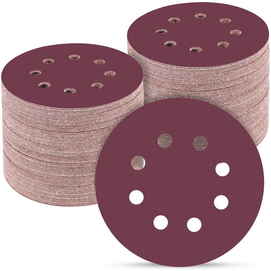 100 PCS 5 Inch Sanding Discs 2000 Grit, Round Hook and Loop Sandpaper for Random Orbital Sander