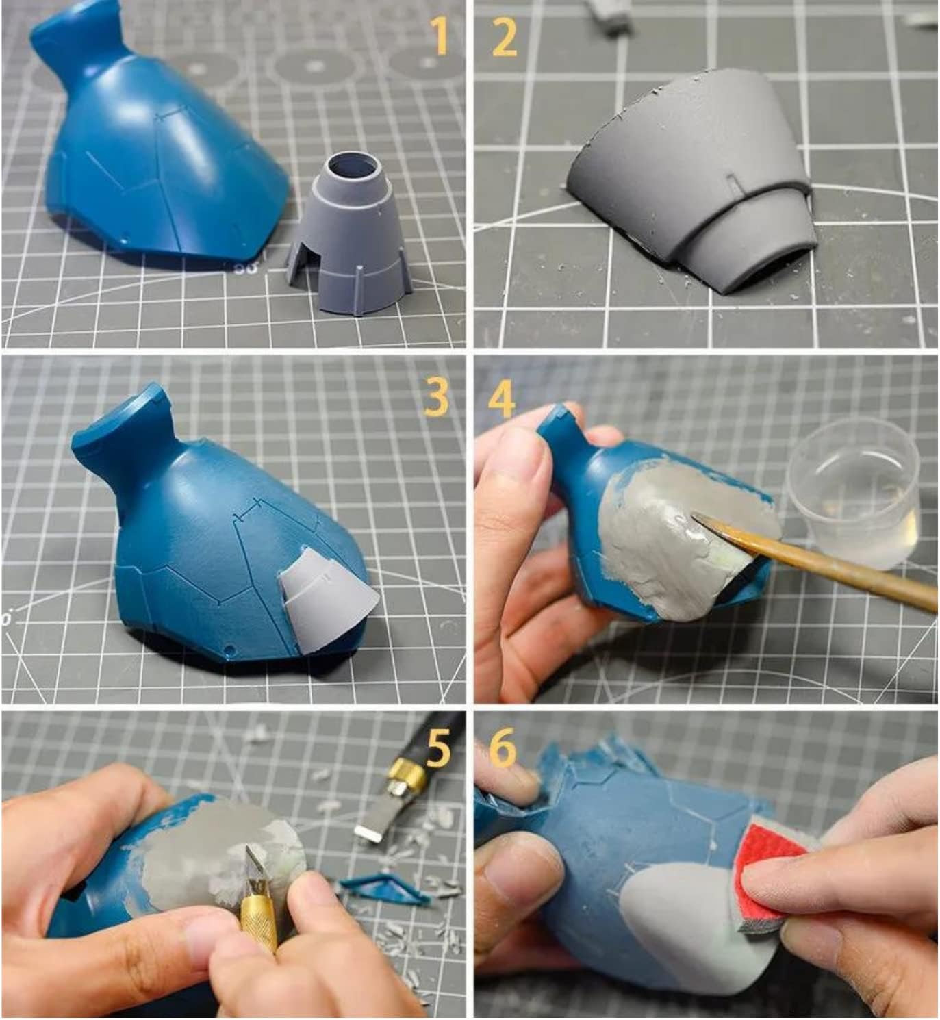 Smalltongue AB Epoxy Sculpt Clay, White 2 Part Modeling Compound (A & B) 4 Pound, Epoxy Sculpture Modeling Paste Clay, for Modeling, Repair, Fill Up Retrofit and Sculpture, White