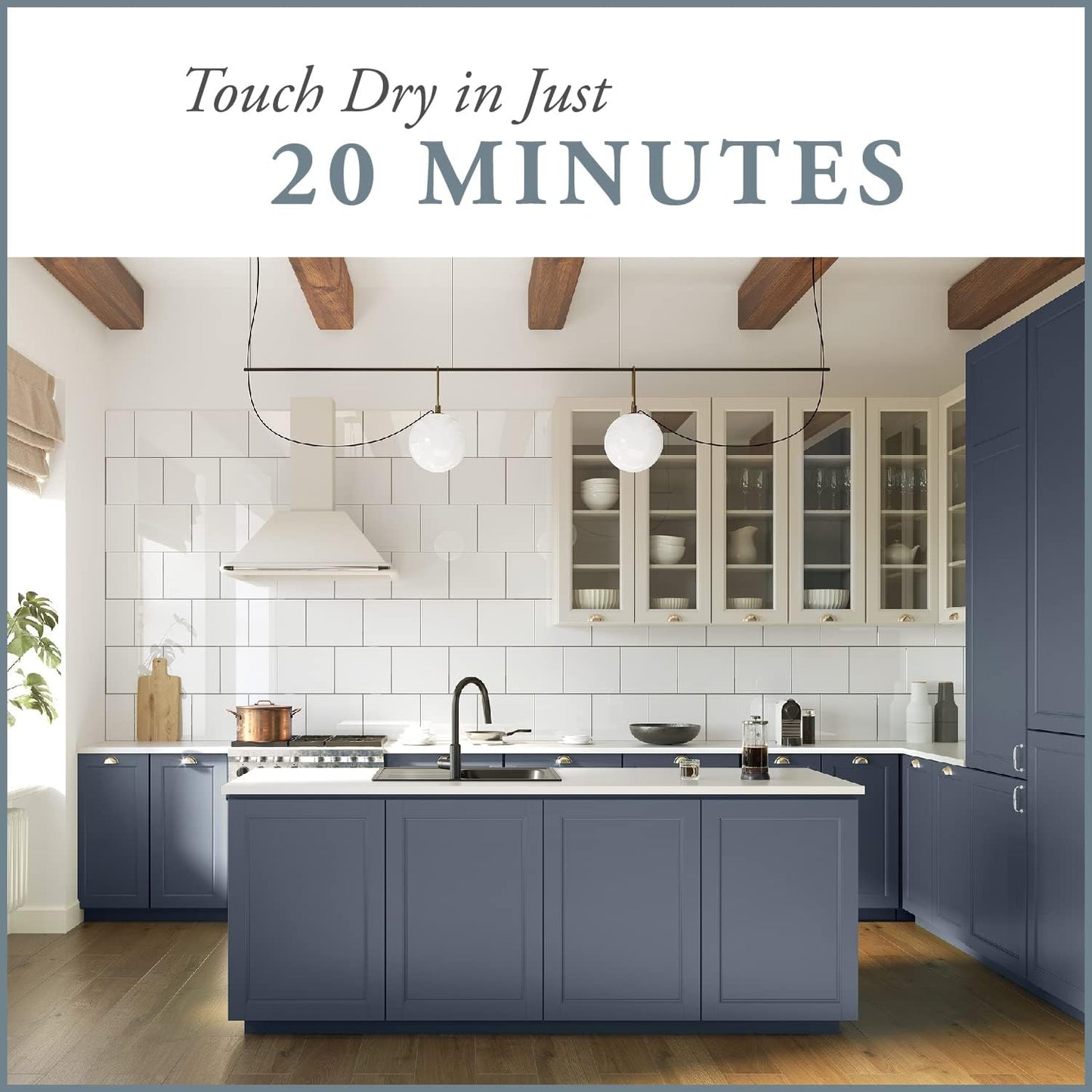 AMY HOWARD AT HOME Chalk-Based One Step Paint for Furniture, Cabinetry, Decor, Finish, and More | No Stripping, Sanding, or Priming | Medium Base | 16 Ounce | Vanderbilt Gray