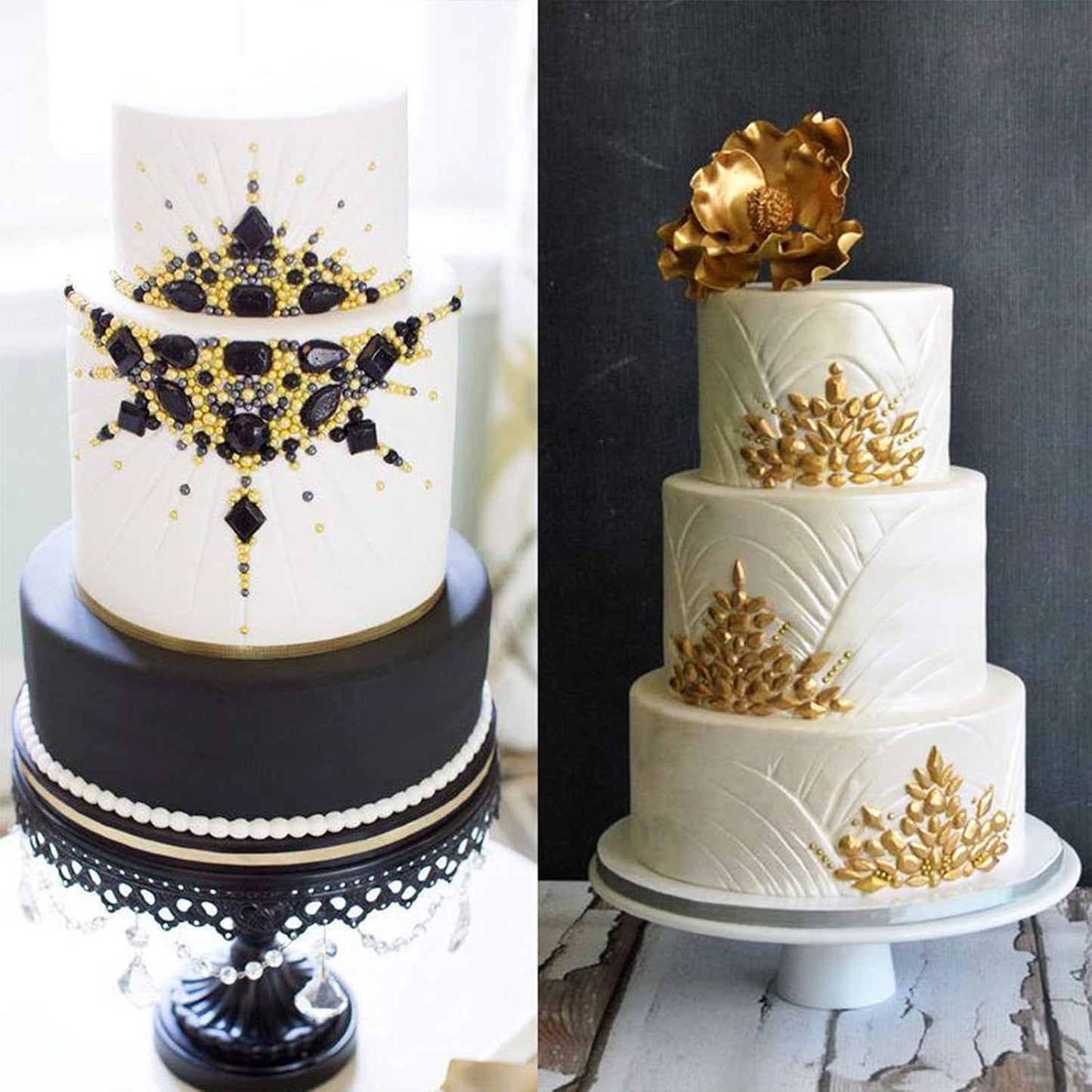 FUNSHOWCASE Assorted Gems and Cabochon Silicone Mold for Fondant Cupcake Topper Chocolate Candy Baking Epoxy Resin Casting Concrete Cement Plaster Craft, Mini