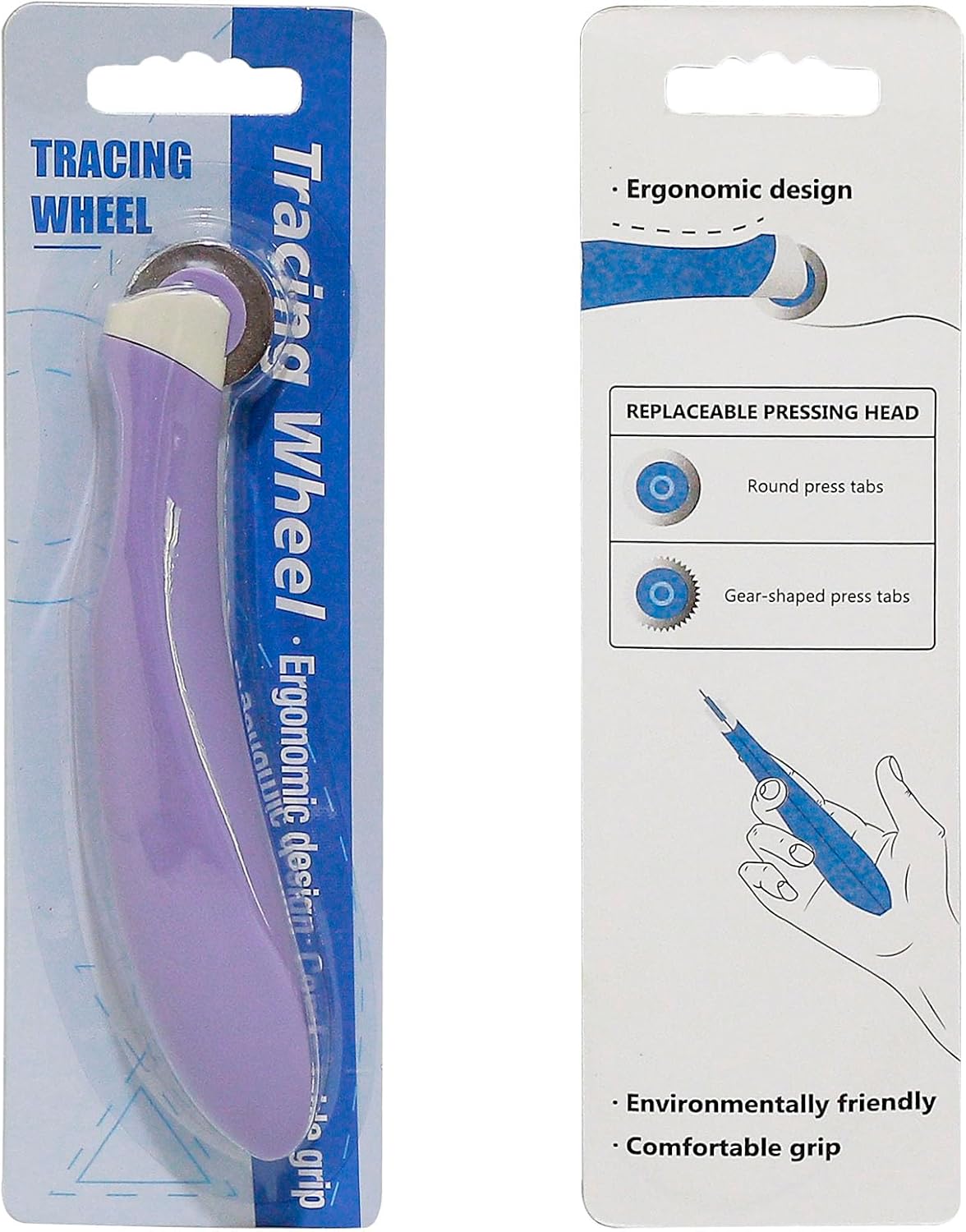 YEQIN Smooth Tracing Wheel - Professional Stitch Marking Spacer, Leather Needle Point Tracing Wheel for Arts and Leather Crafts