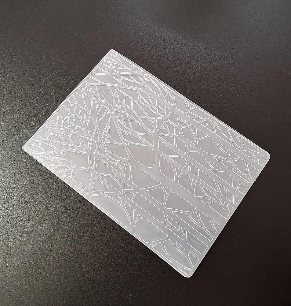NZJ Merry Christmas Forest Tree Plastic Embossing Folders for Card Making Scrapbooking and Other Paper Crafts (3)