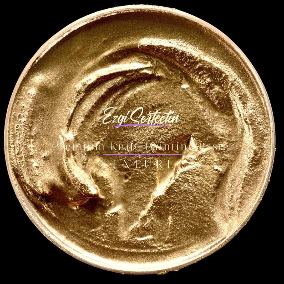 Premium Palette Knife Painting Paste|Texture Paste|Authentic Bright Colors|Ready to Use|Easy to Apply| 6oz (Silicon Bronze)