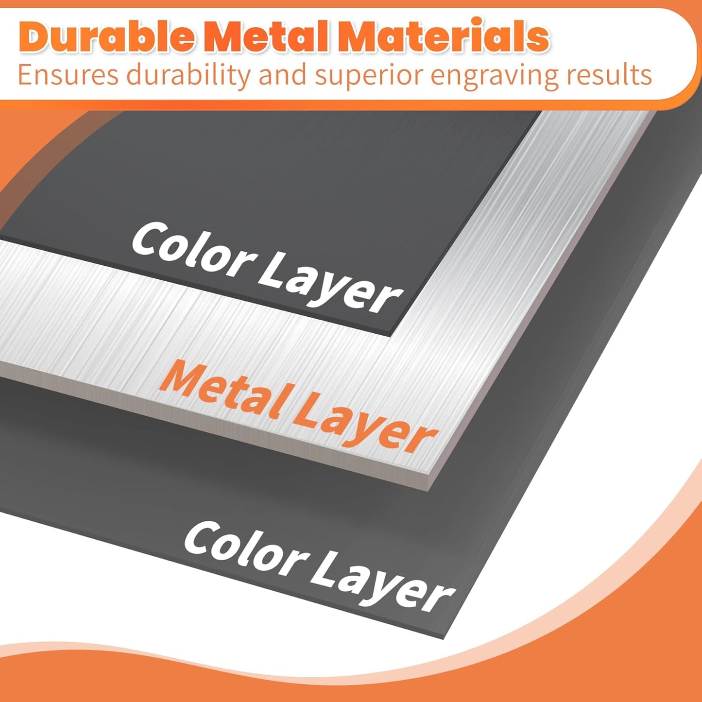 GCGOODS 6 Pcs 7 x 5 inch Anodized Aluminum Sheet Set, Metal Blanks for Laser Engraving, Engraving Plates for Crafting, Decoration, DIY, Black Colors