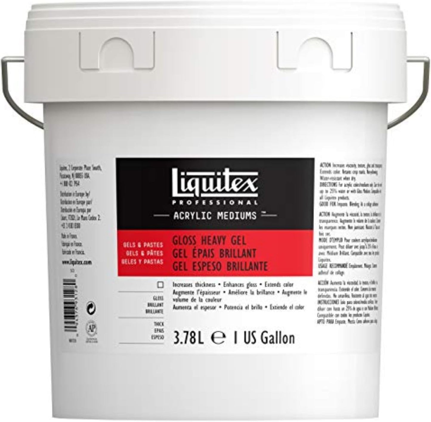 Liquitex Professional Gloss Heavy Gel Medium, 3.78L (128-oz)
