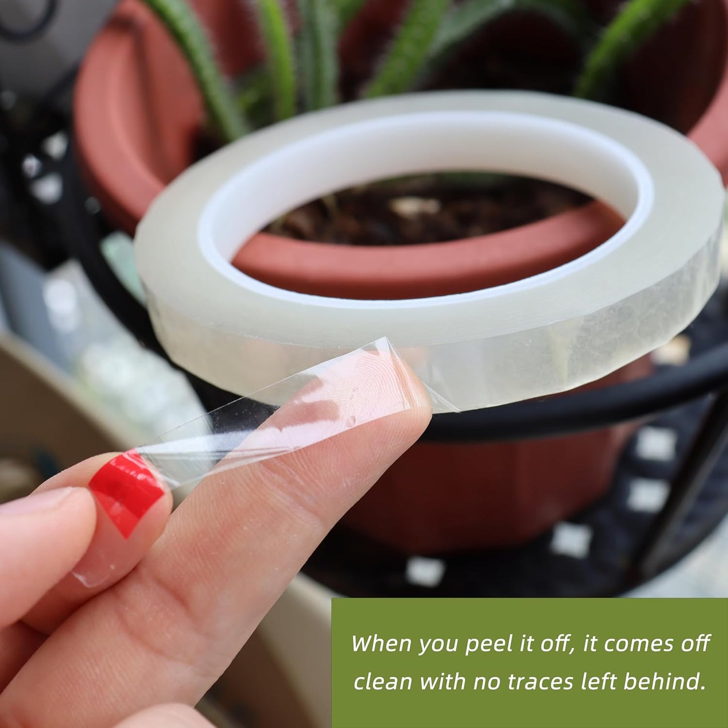 2 PCS Clear Floral Tape, 1/2" Flower Stem Wrap Tapes, Waterproof Florist Tape - Multipurpose Adhesive Florist Tapes for Binding Fresh, Flower Bouquets and Floral Craft (216Ft/72Yd/Roll)