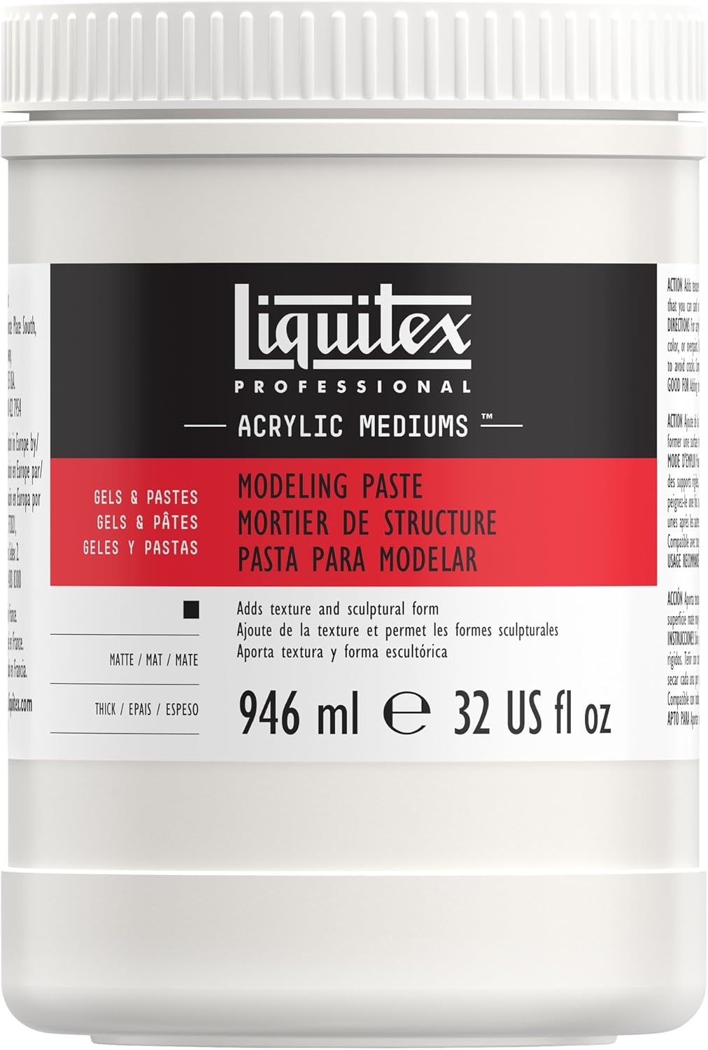 Liquitex Professional Modeling Paste, 946ml (32-oz)