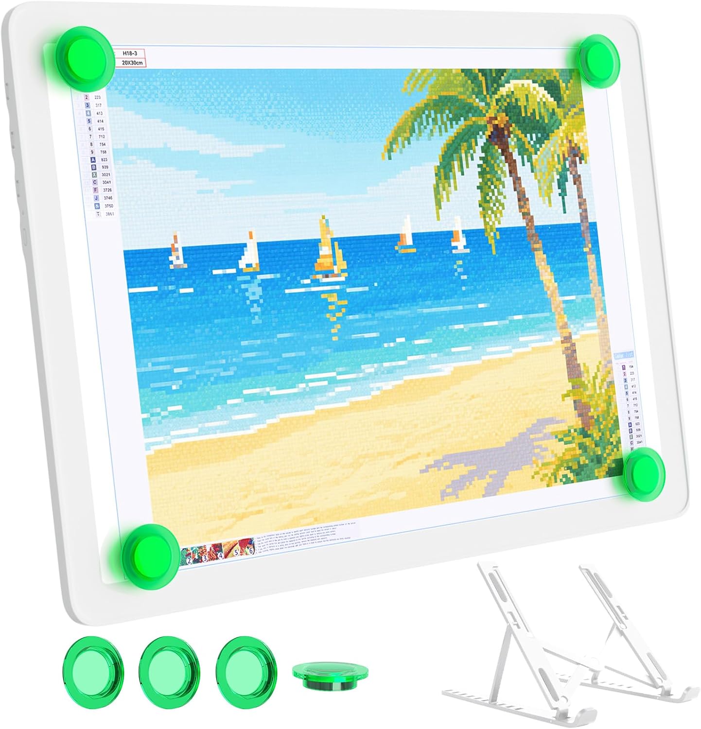 A4 Tracing Light Box for Drawing,Bawaslom Rechargeable Light Pad with Adjustable Stand and Strong Magnets,Ultra-Thin & Bright LED Drawing Board for Vinyl Weeding,Diamond Painting Art,Sketching