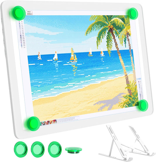 A4 Tracing Light Box for Drawing,Bawaslom Rechargeable Light Pad with Adjustable Stand and Strong Magnets,Ultra-Thin & Bright LED Drawing Board for Vinyl Weeding,Diamond Painting Art,Sketching