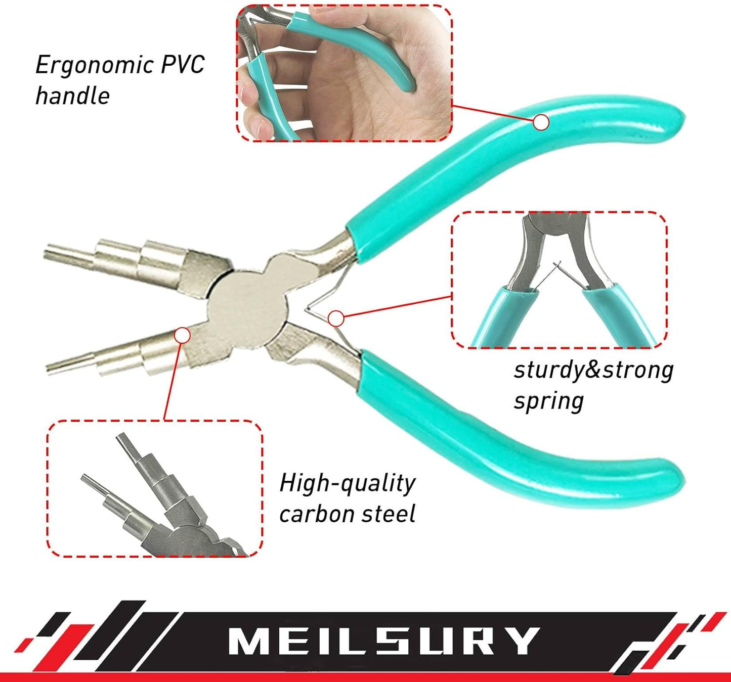 11-Piece jewelry pliers set,Jewelry-making plier tools with stainless steel jewelry tweezers for crafting,beading,and repairing