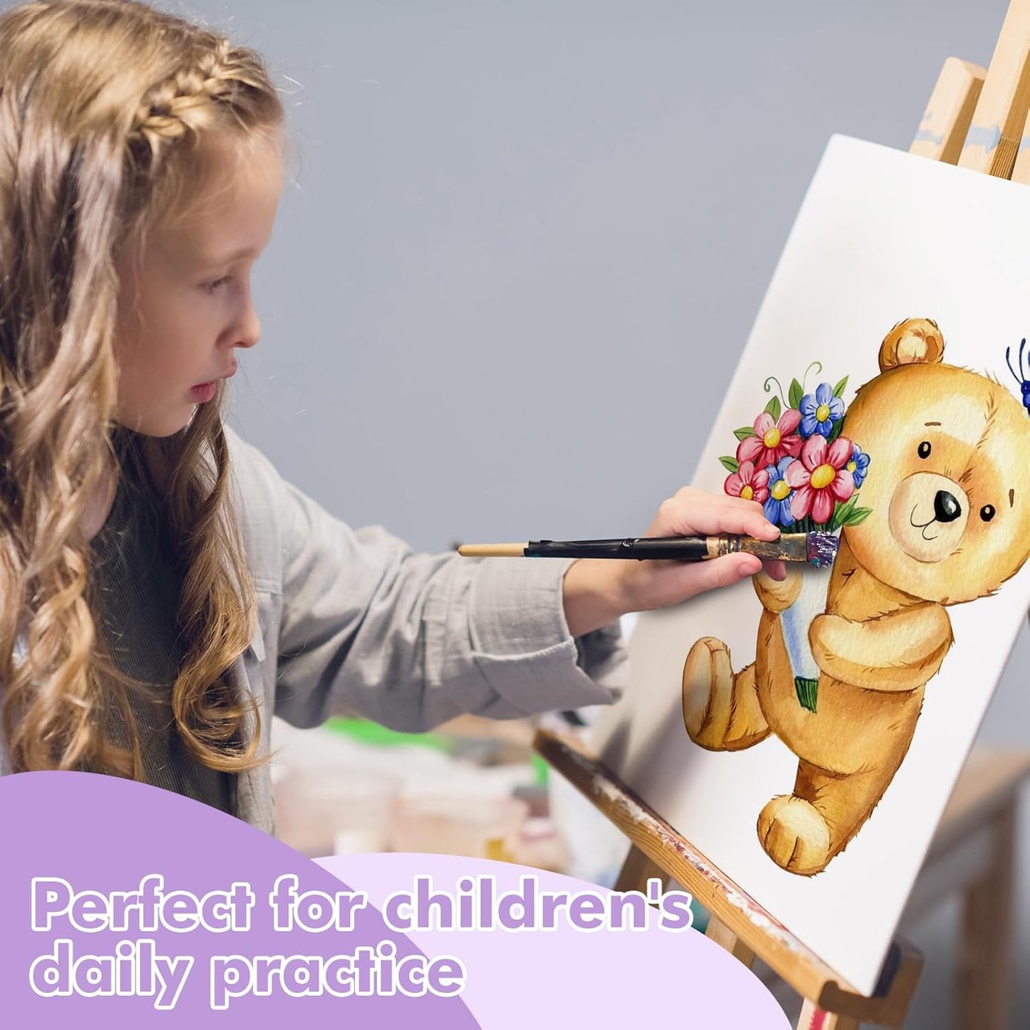 ESRICH Canvas for Painting, 32 Pack Multi-Size Canvas Boards for Painting 8pcs of Each 4x4, 5x5, 5x7, 8x10 Blank Canvases-Cotton Primed Painting Canvas Panels for Adult & Kids for Acrylic Oil Paint