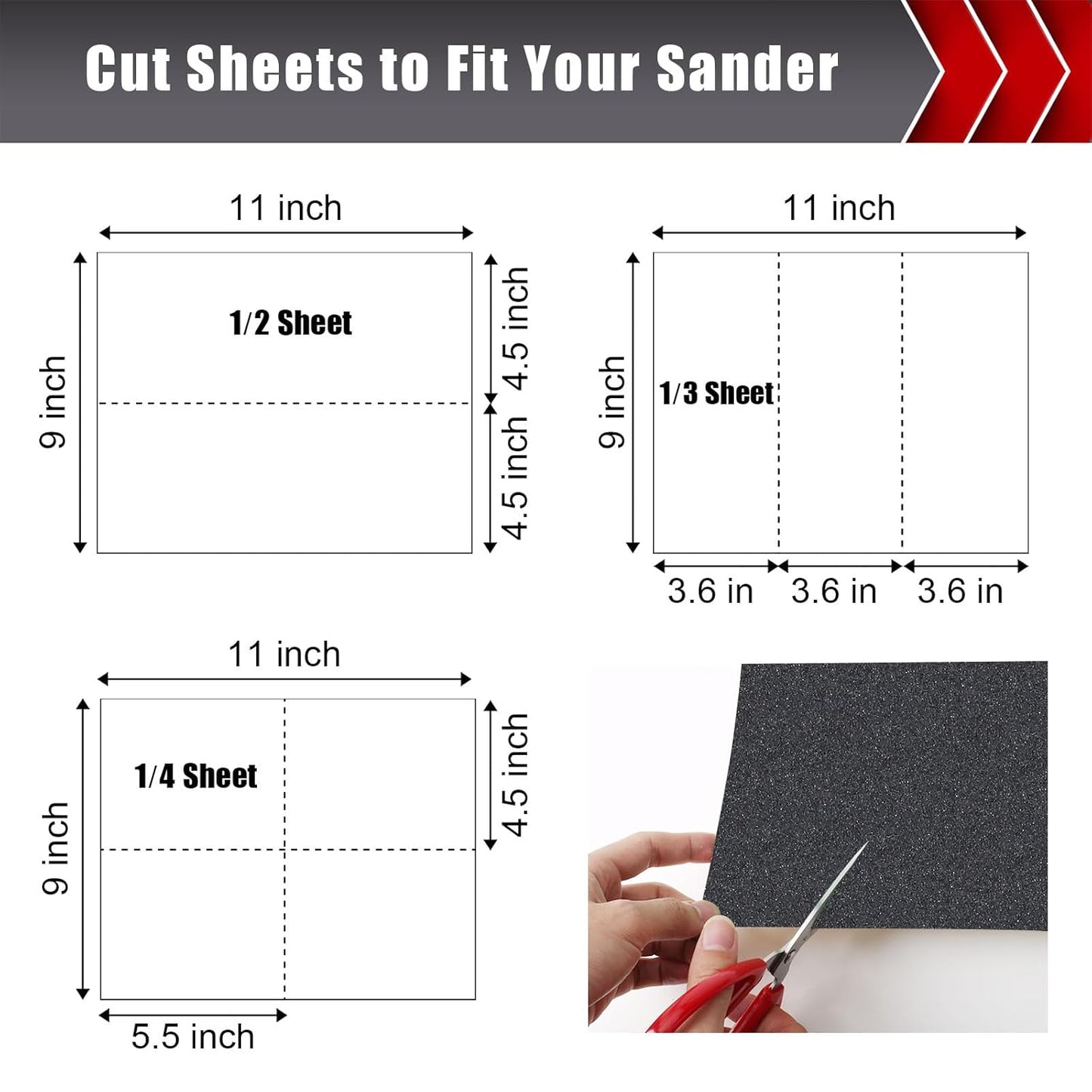 600 Grit Sandpaper, Wet Dry Sandpaper for Wood Metal Hand Sander Sand Paper Sandpaper Sheets Sandpaper Set Cut for Use 9"" x 11""/12 Sheets