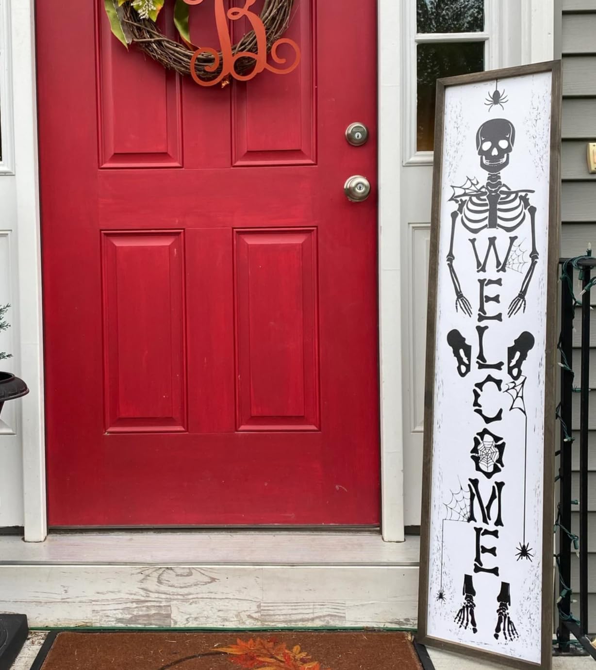 Halloween Stencils for Porch Sign Large Skeleton Boo Stencils Witch Ghost Drawing Templates for Porch Wood Sign Decor