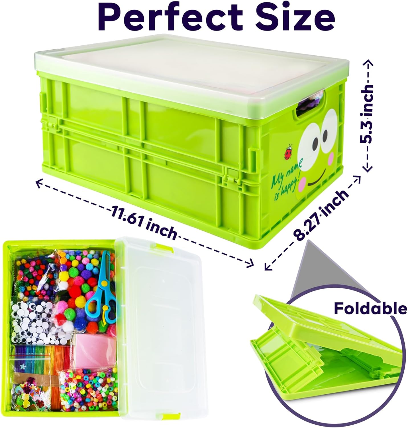 FUNZBO Arts and Crafts Supplies for Kids - Craft Kits with Pipe Cleaners, Popsicle Stickers, Construction Paper, Pom Poms & Googly Eyes, Birthday Gifts for Girls & Boys Age 4+