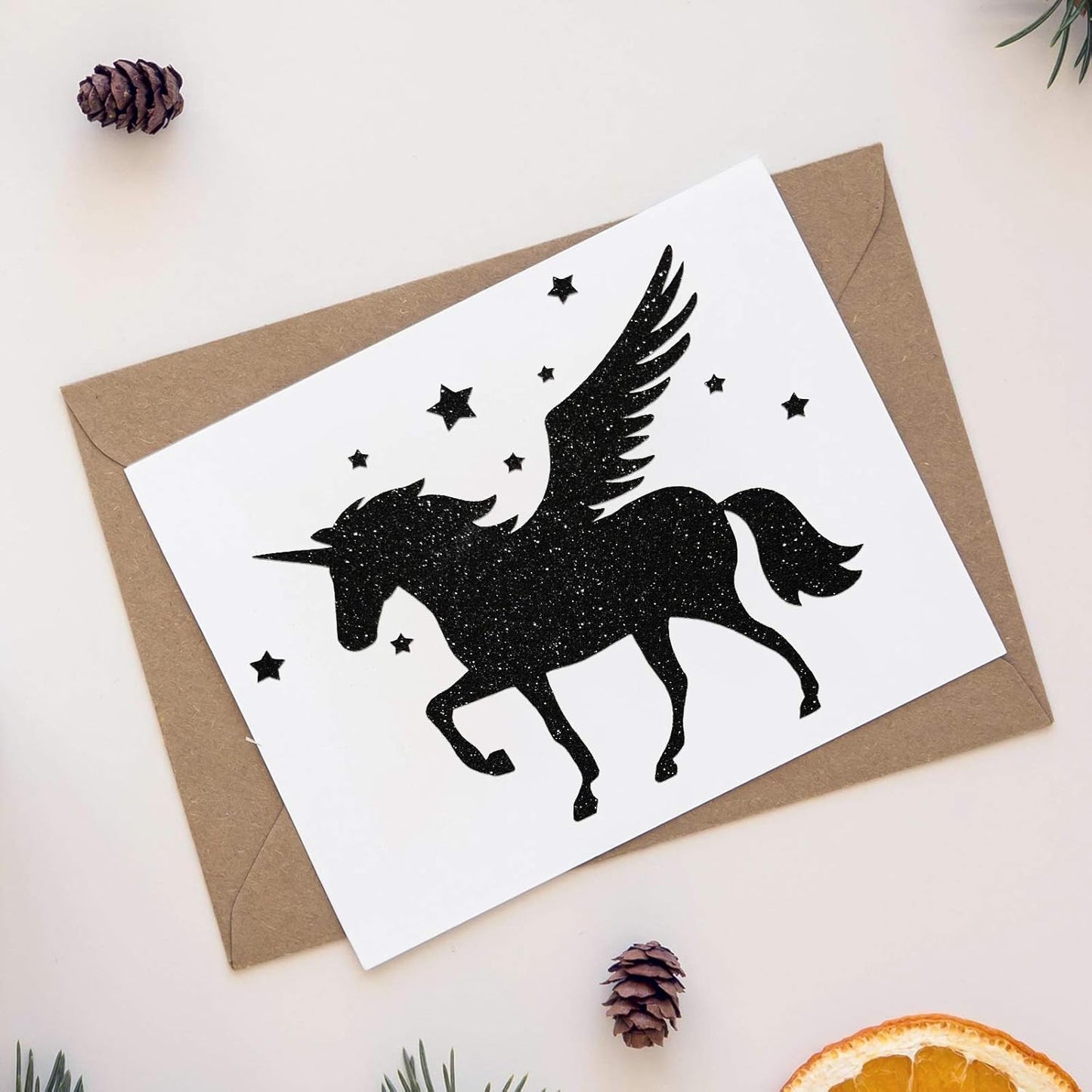 TECKWRAP Black Glitter Vinyl Permanent – Shimmer Vinyl Adhesive Vinyl Roll 1ft x 5ft, Glitter Black Vinyl for DIY Crafts Designs