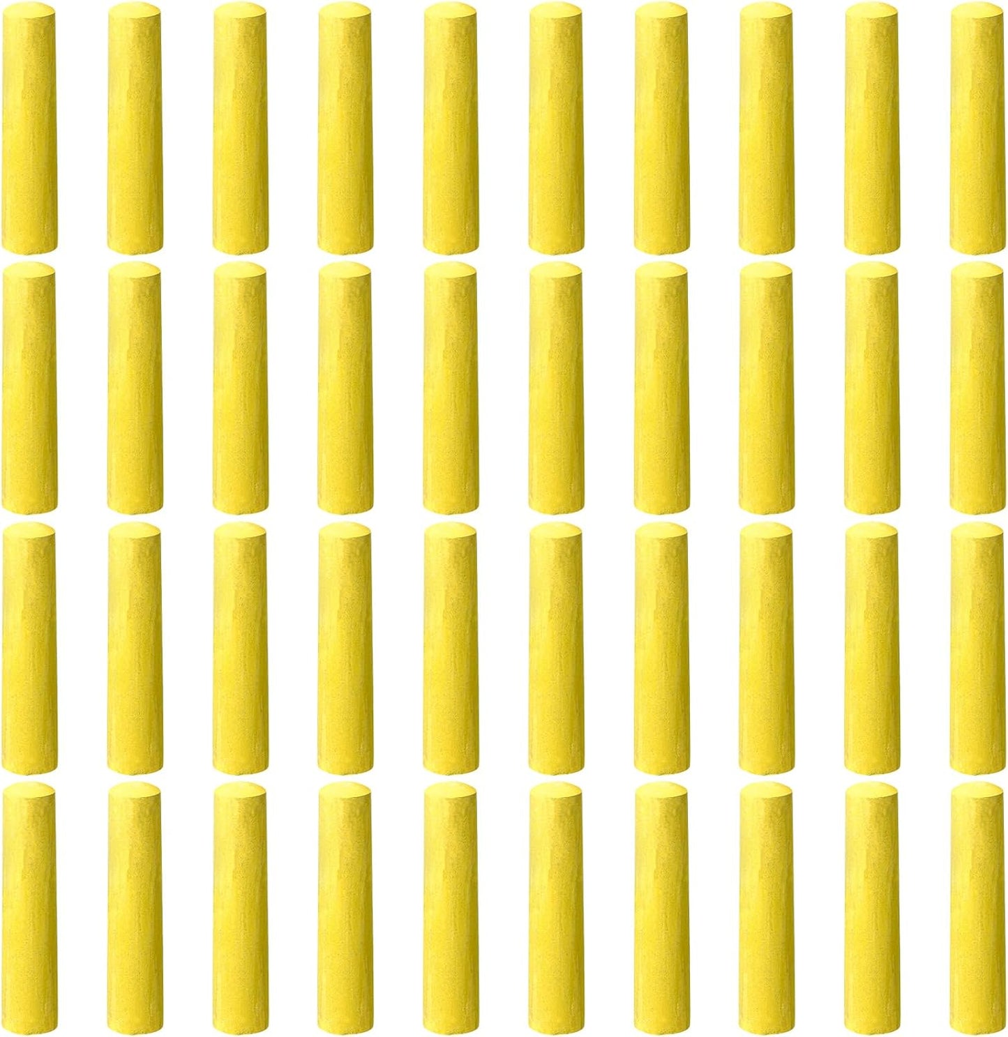 40 Pcs Sidewalk Chalks for Kids Non Toxic Jumbo Chalk for Party Gift Outdoor Art Classroom Play Painting (Yellow)