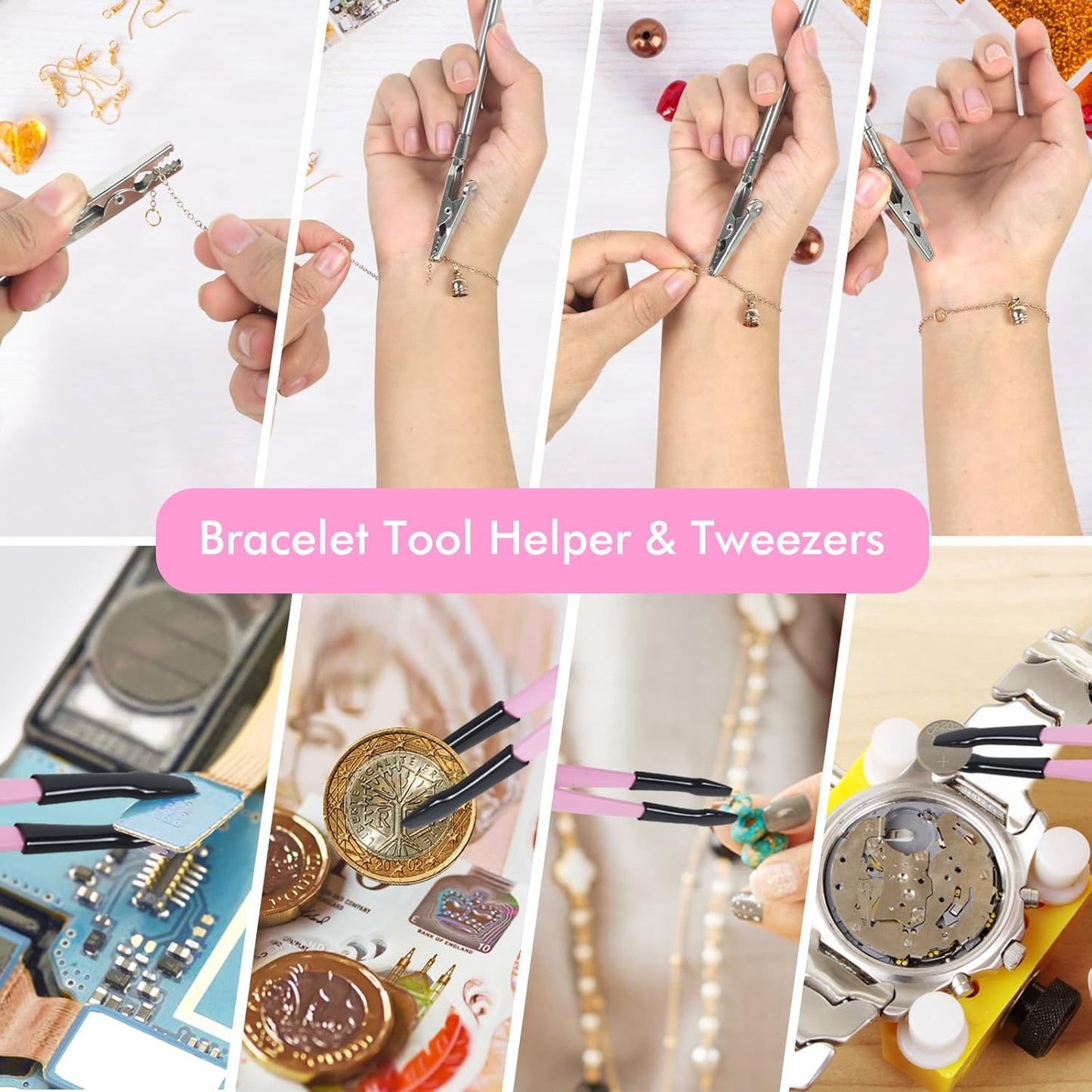 Toolour Jewelry Pliers Set Jeweler Making Tools for Adults,11pcs Professional Jewelry Pliers Tool Kit with Jewellery Making Supplies for DIY Beading Crafting Crimping Cutting Repair