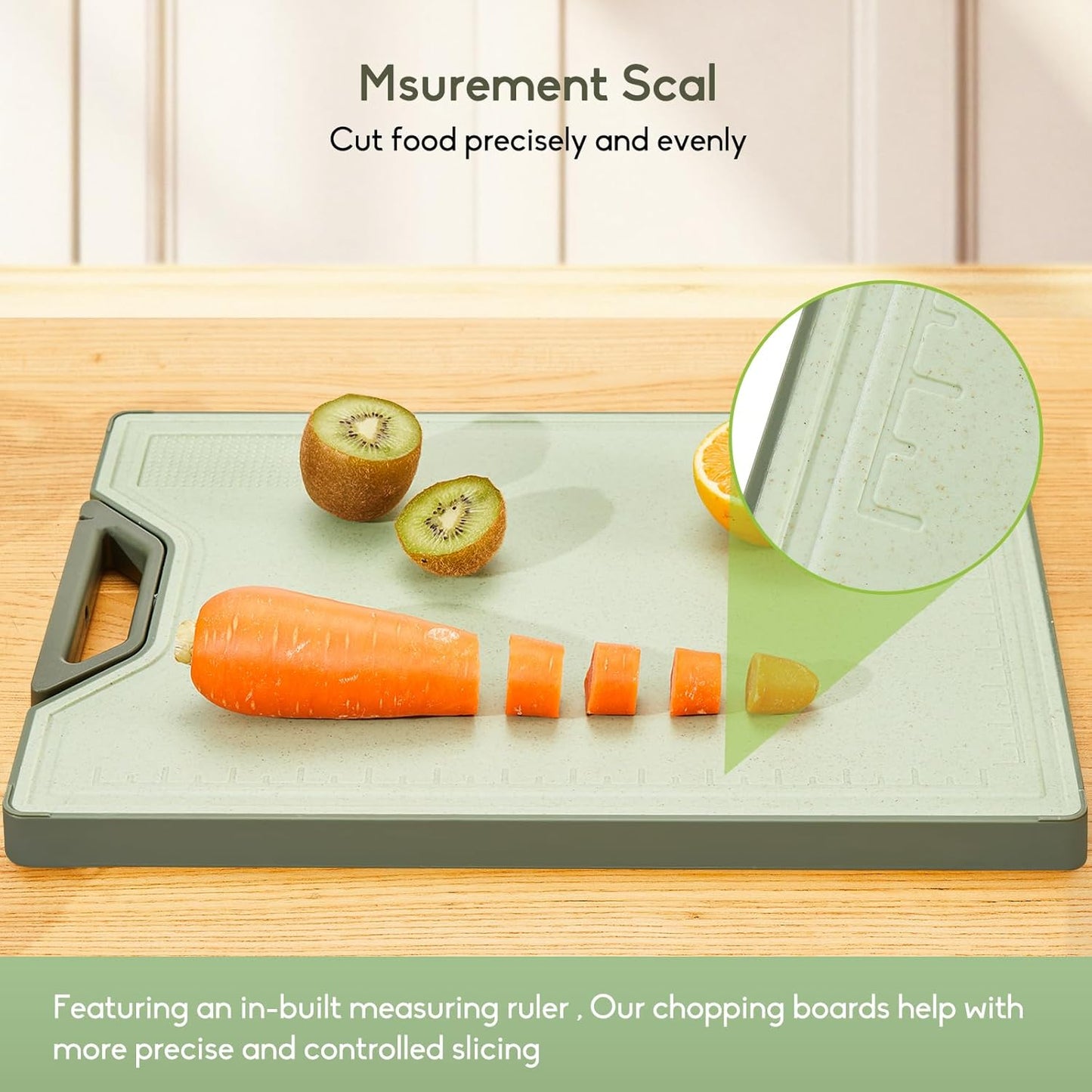 Titanium Cutting Board – Double Sided Cutting Boards for kitchen, Pure Titanium & Wheat Straw PP, Food-Grade Metal Chopping Board, Easy to Clean Large Size 16"x11"