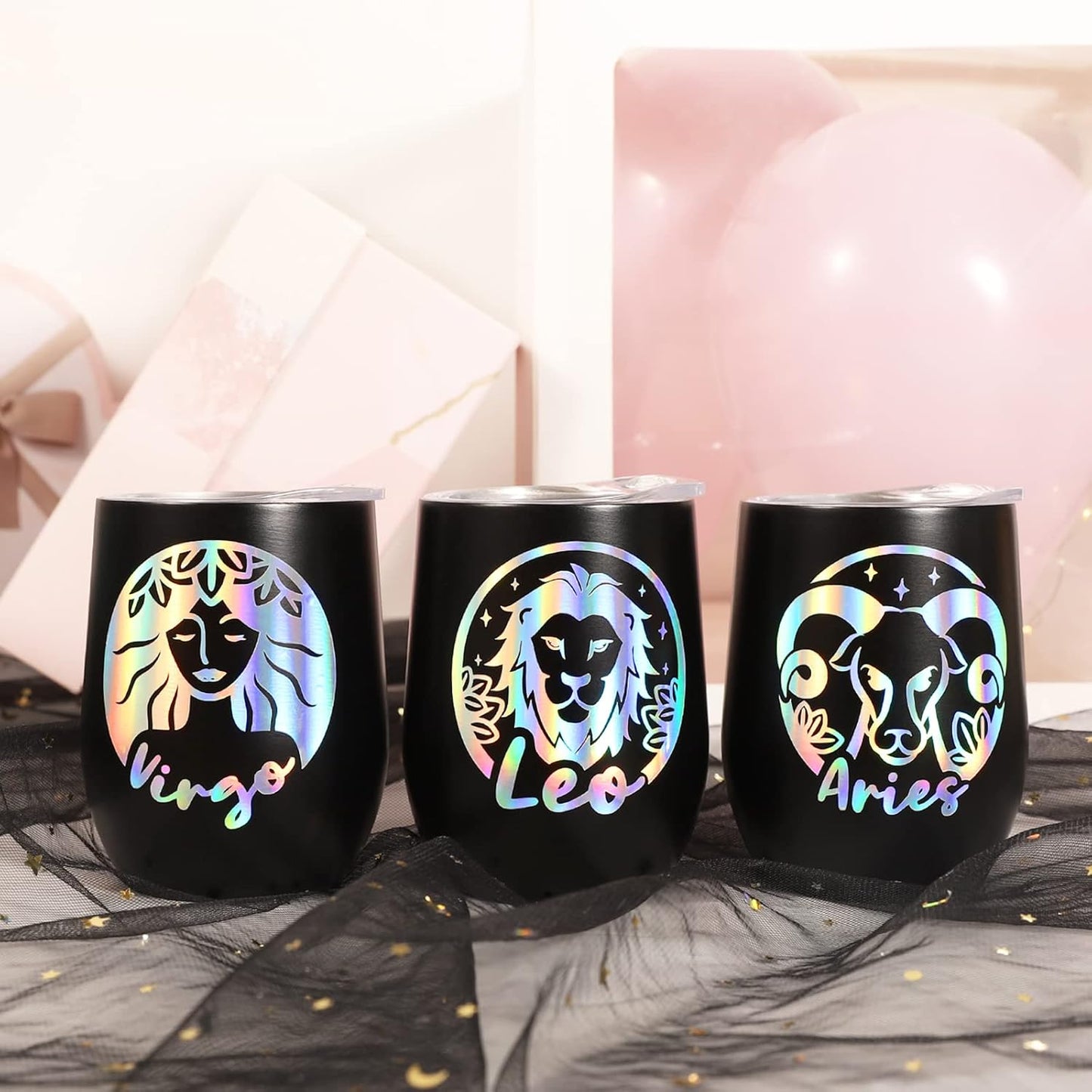 TECKWRAP Glossy Holographic Silver Chrome Vinyl 12" x 10ft