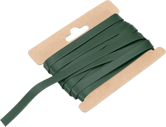 MECCANIXITY Double Fold Bias Tape for Sewing 1/3 Inch x 6 Yards Satin Pre-fold Continuous Binding Tape for Seaming Quilting Hemming Binding DIY Crafts, Dark Blue