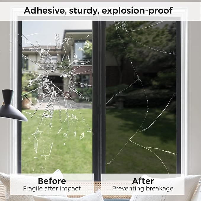 Coavas One Way Privacy Window Film,Daytime Window Tint for Home, Reflective Mirror Glass Window Film See Out Not in,Heat UV Blocking Anti-Glare Window Covers with 3 Tools, 23.6 x 393.7 Inch, Silver