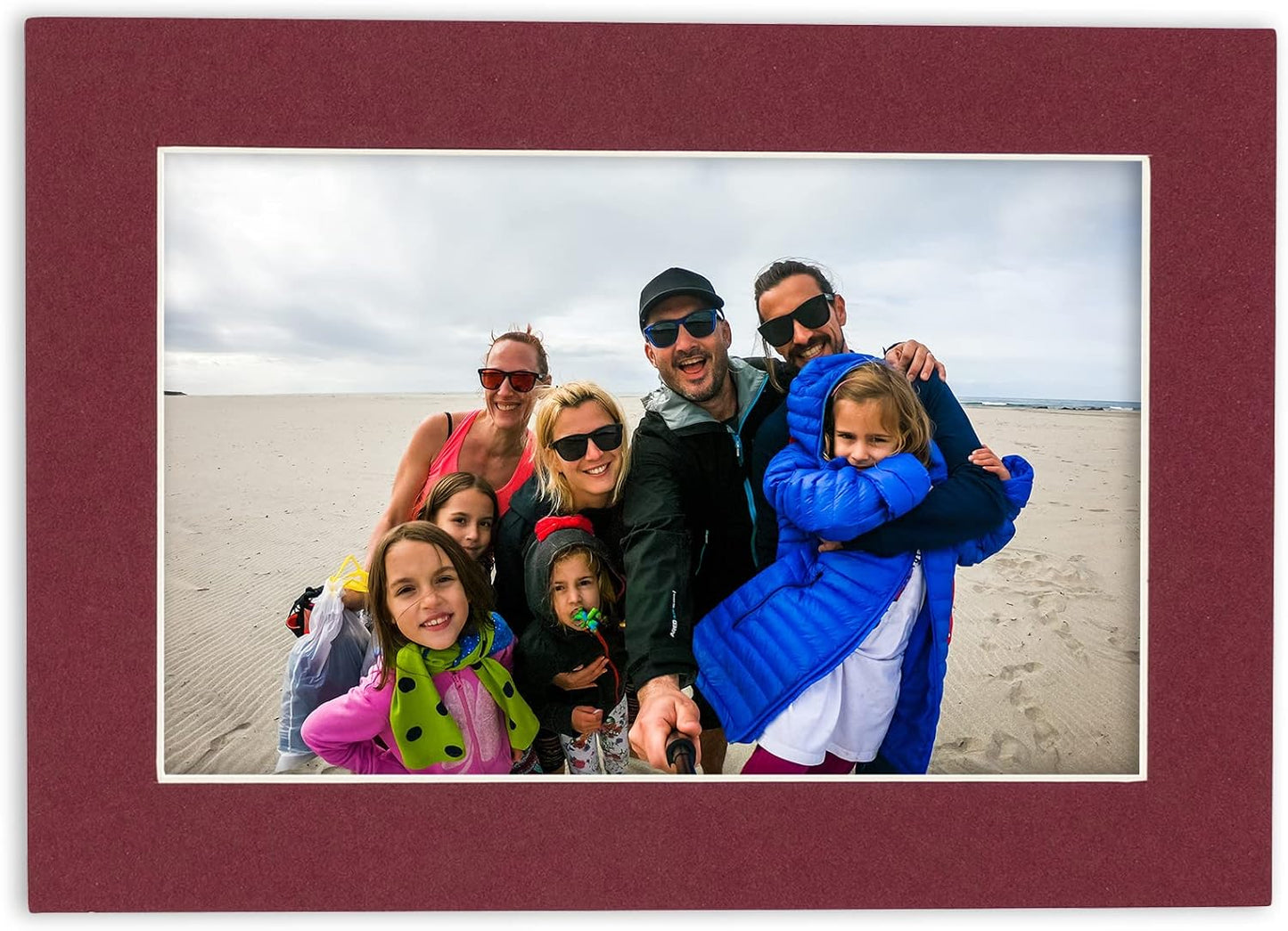 6x8 Mat for 8x10 Frame - Precut Mat Board Acid-Free Show Kit with Backing Board, and Clear Bags Maroon 6x8 Photo Matte Made to Fit a 8x10 Picture Frame Matboard for Framing, Pack of 1 Mat