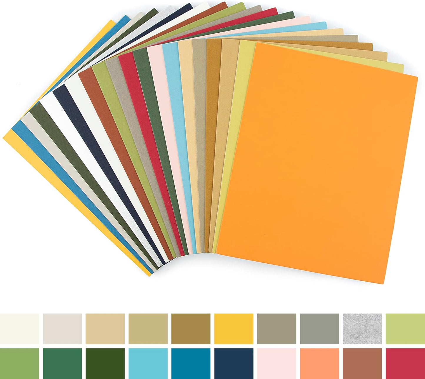 Golden State Art, 8x10 Matboard Mat Board Blanks - Assortment Color Uncut Mats for DIY Projects, Presentation Boards, Art Crafts (20 Pack)