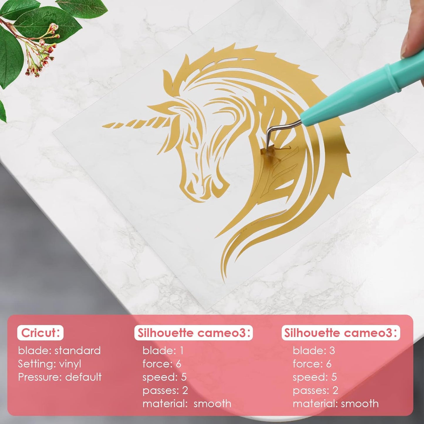 HTVRONT Permanent Vinyl for Cutting Machine-100 Pack 12 "x12 Adhesive Vinyl Sheets Set, 90 Sheets Permanent Bundle & 10 Transfer Tape for Projects and Crafting