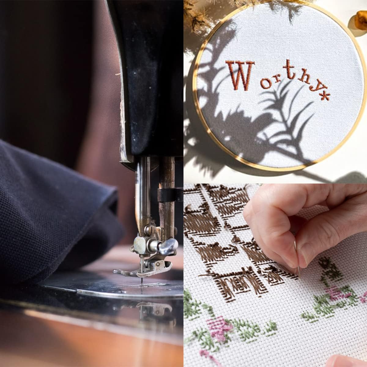 72Pcs 36 Colors Sewing Thread Set with Matching Prewound Bobbin Threads and Case, 550 Yards per Polyester Thread, Popular Colors for Hand & Machine Sewing