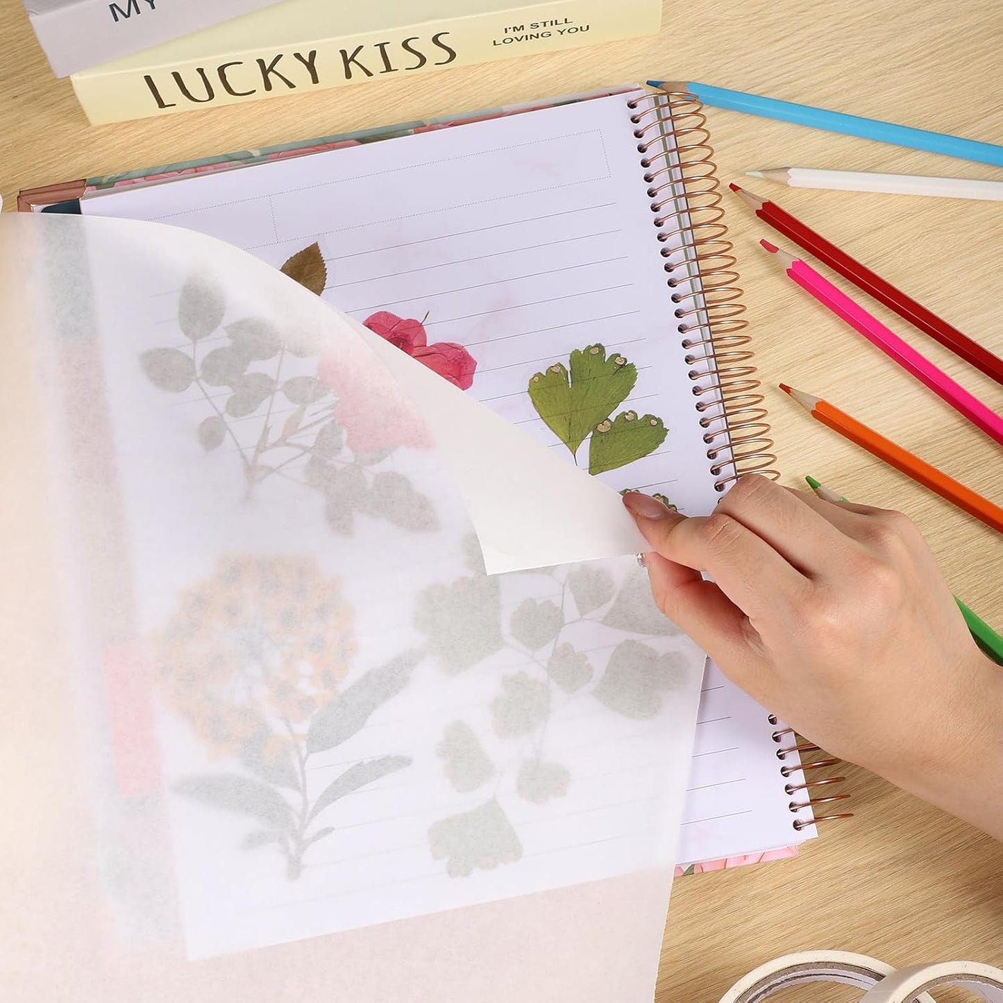 Tracing Paper Roll 12in x 75yd, White Trace Paper Pattern Paper Translucent Tracing Paper for Sewing, Drawing, Sketching, Gift Wrapping